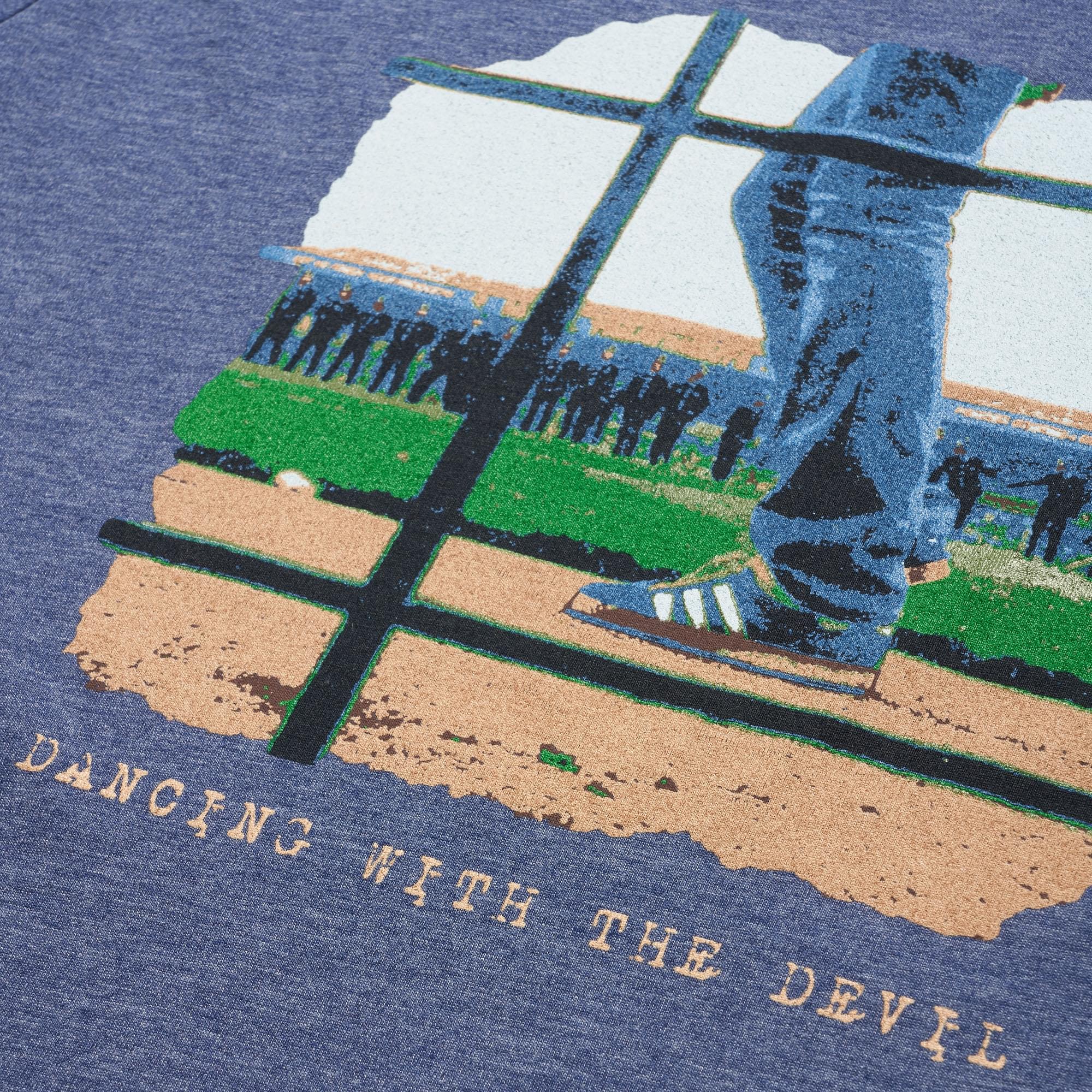 80's Casuals Blue Marl Dancing With The Devil T-Shirt