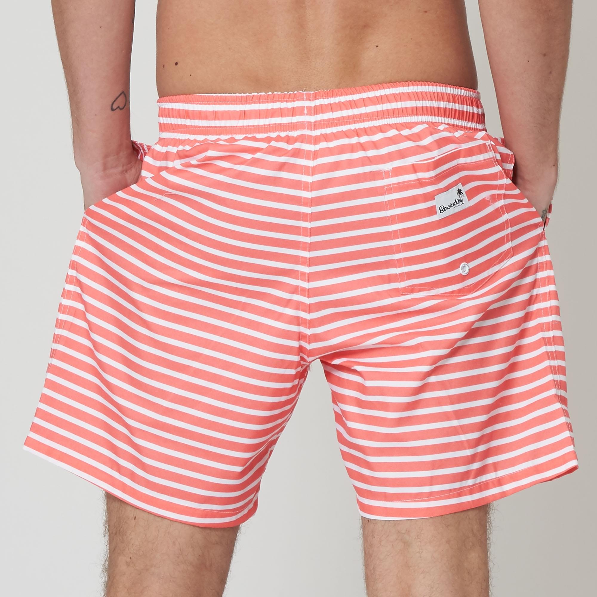 Boardies® Red New Brighton Mid Length Swim Shorts