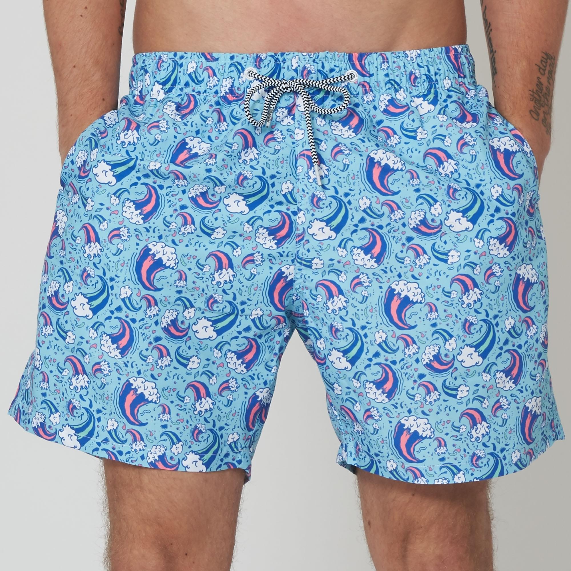 Boardies® Wavey Dayz Mid Length Swim Shorts