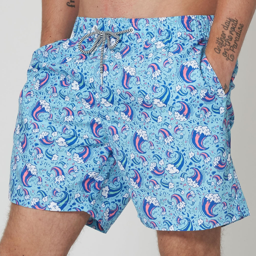 Boardies® Wavey Dayz Mid Length Swim Shorts
