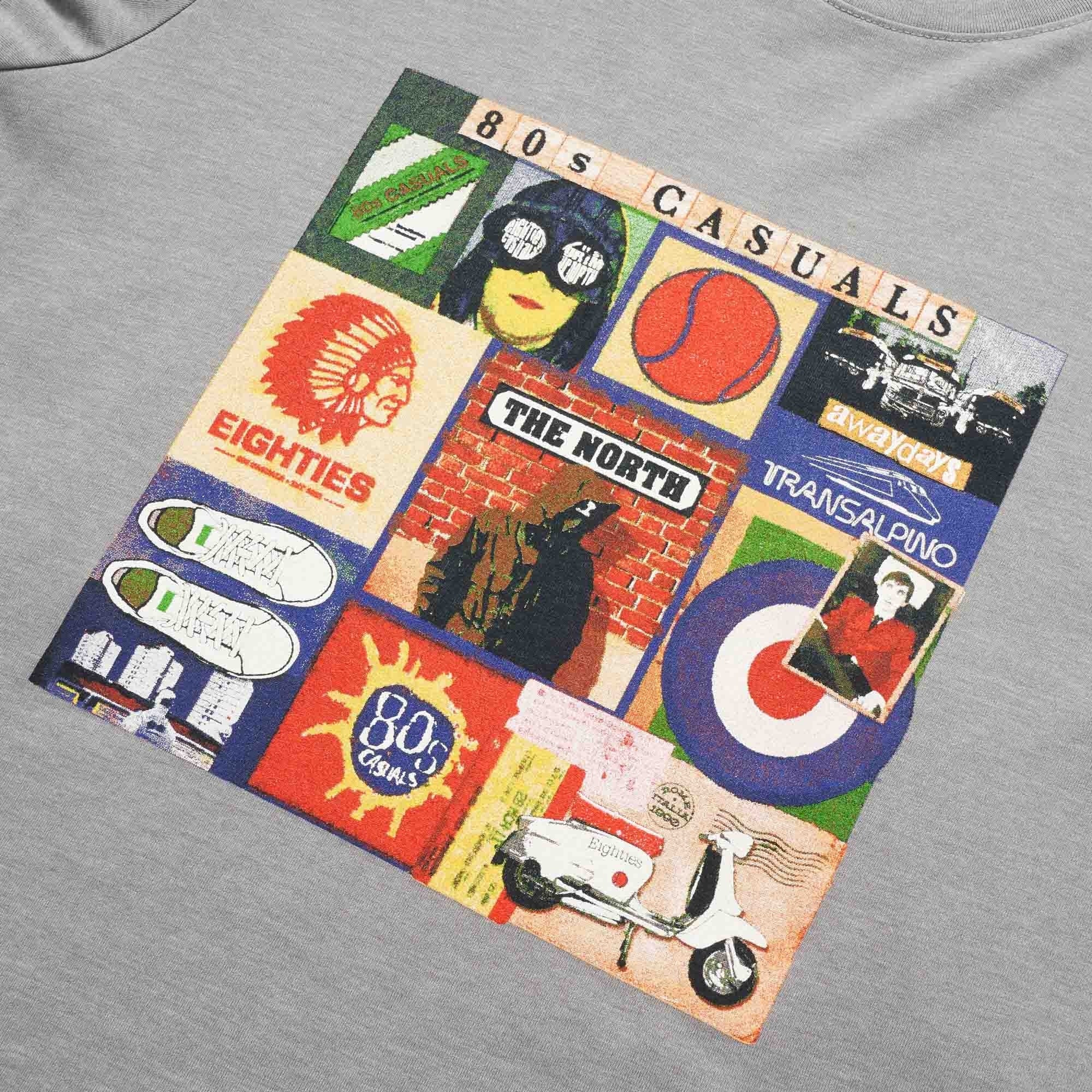 80's Casuals Grey Sources of 80's Casuals T-Shirt