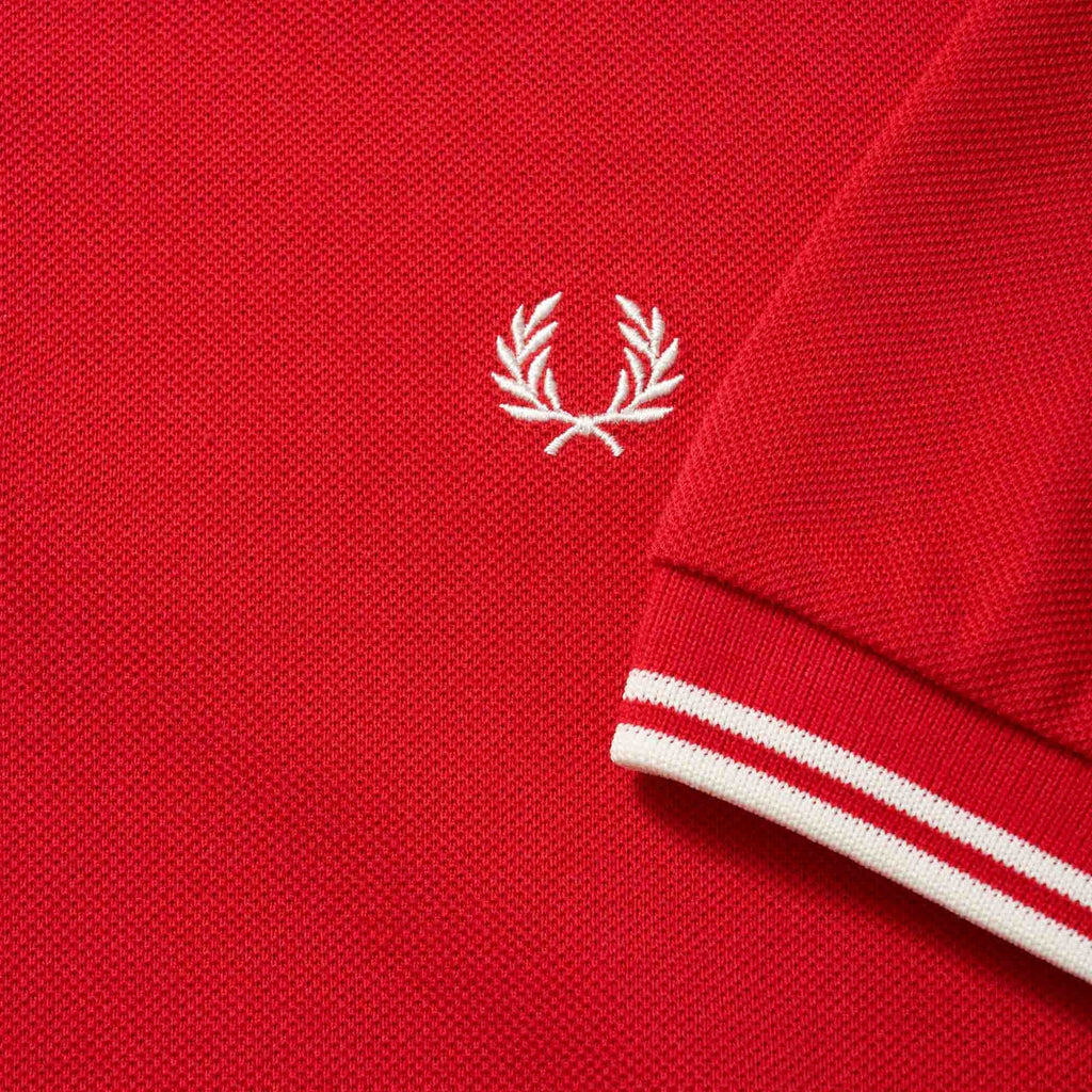England Red Twin Tip Polo Shirt