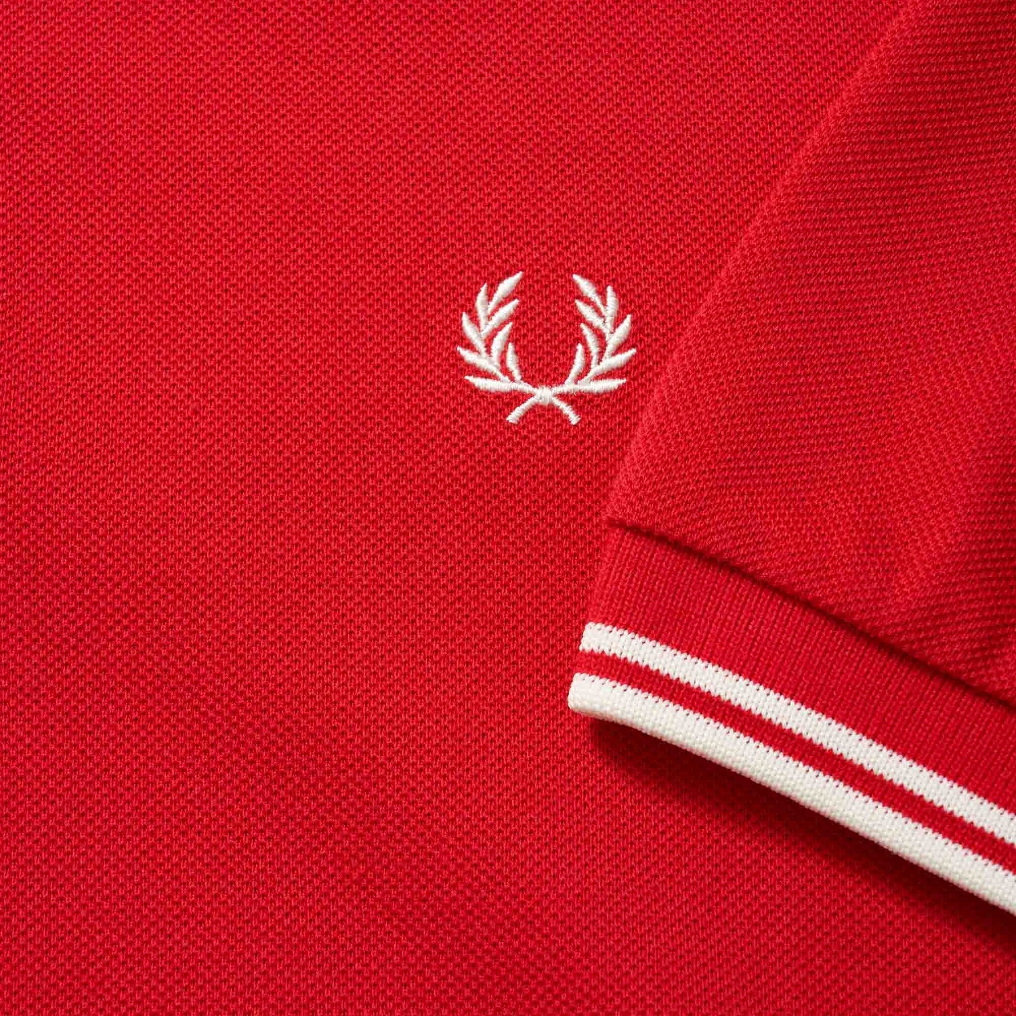 England Red Twin Tip Polo Shirt