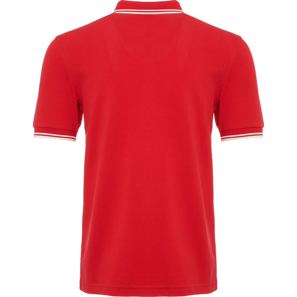 England Red Twin Tip Polo Shirt