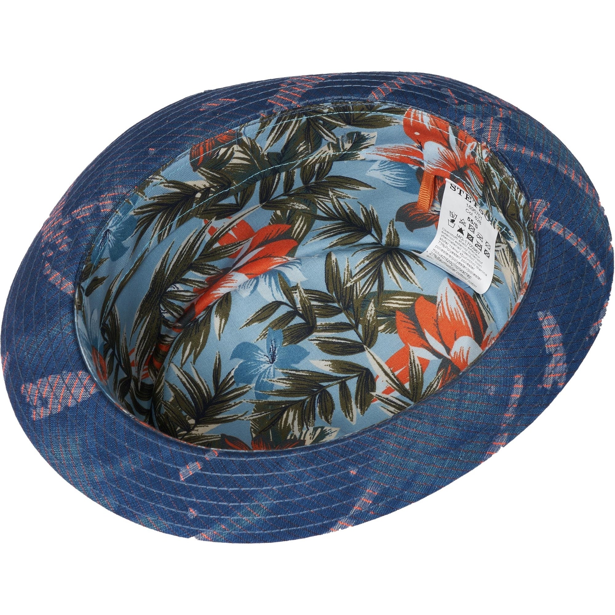 Stetson Hats Pork Pie Hat- Blue