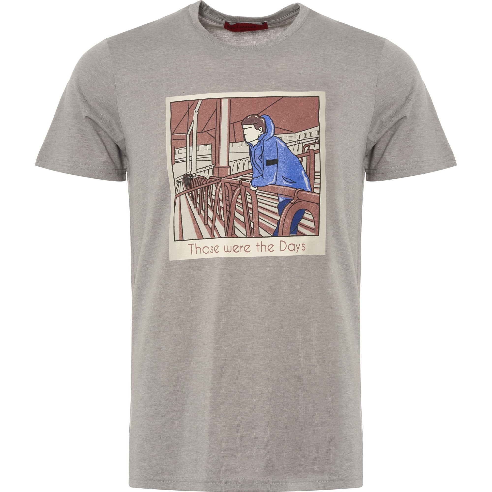80's Casuals Grey 'Those Were The Days' T-Shirt
