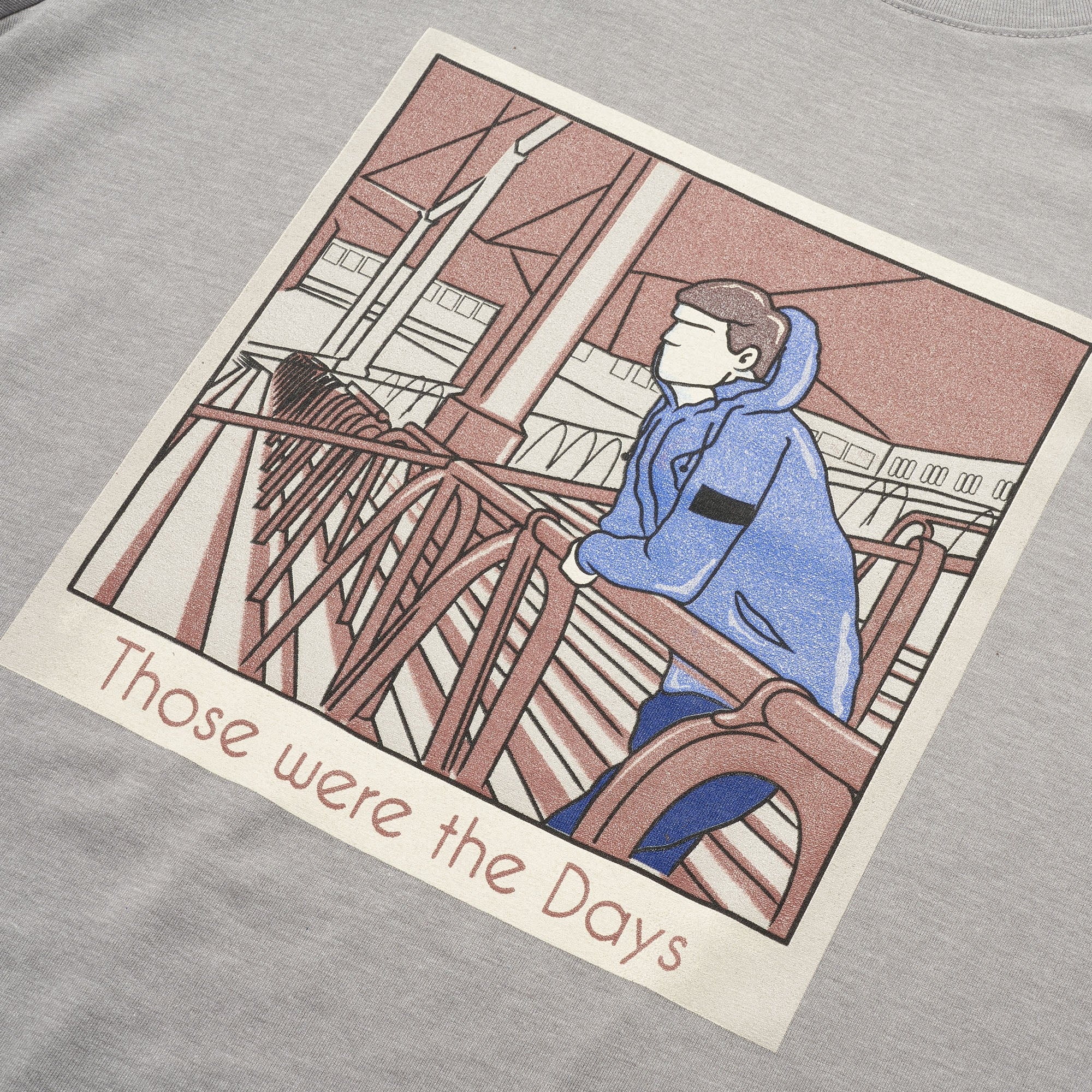 80's Casuals Grey 'Those Were The Days' T-Shirt