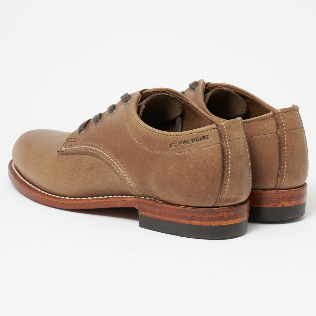 Wolverine 1000 Mile Oxford Natural Leather Shoes W00071