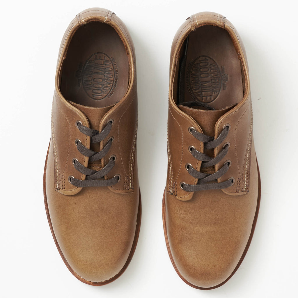 Wolverine 1000 Mile Oxford Natural Leather Shoes W00071