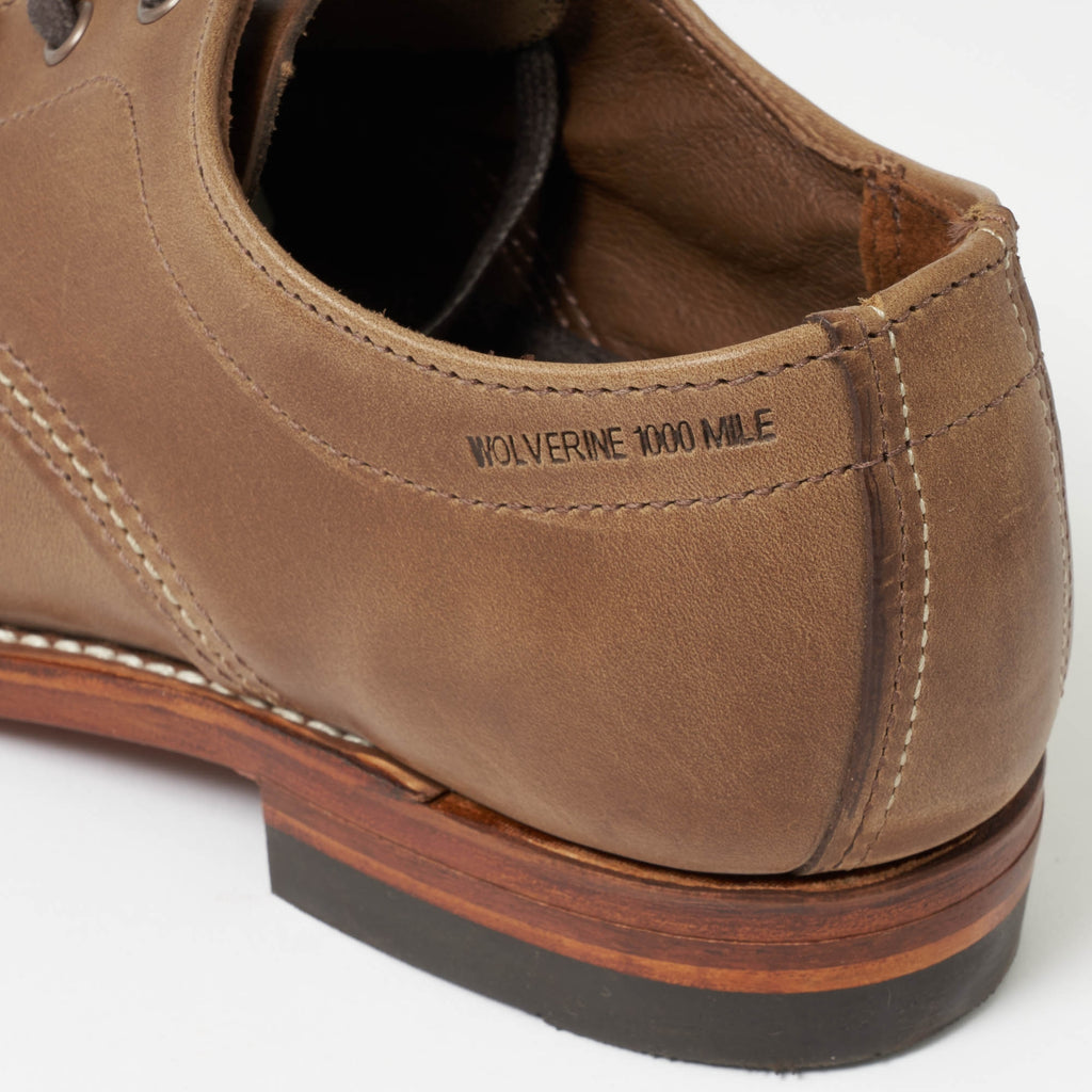 Wolverine 1000 Mile Oxford Natural Leather Shoes W00071