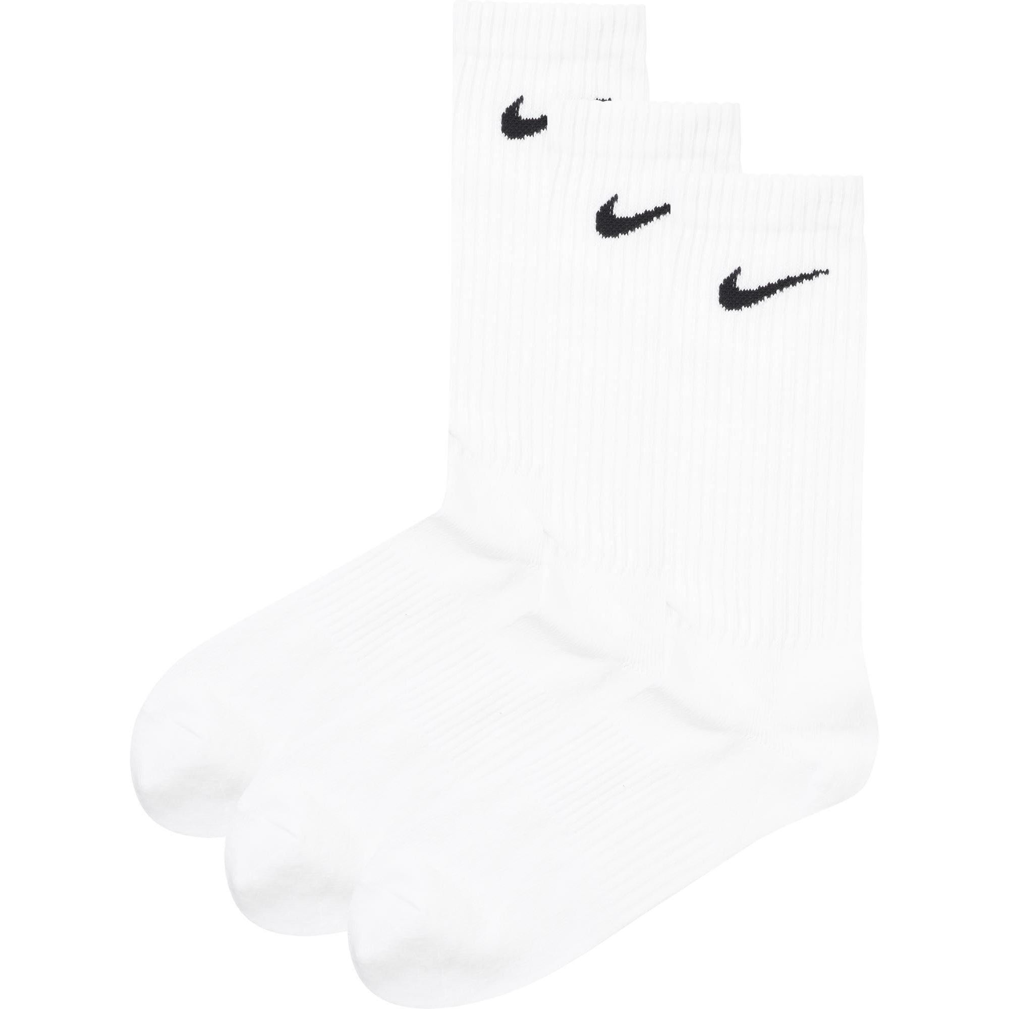 Nike White Logo Socks - 3PK