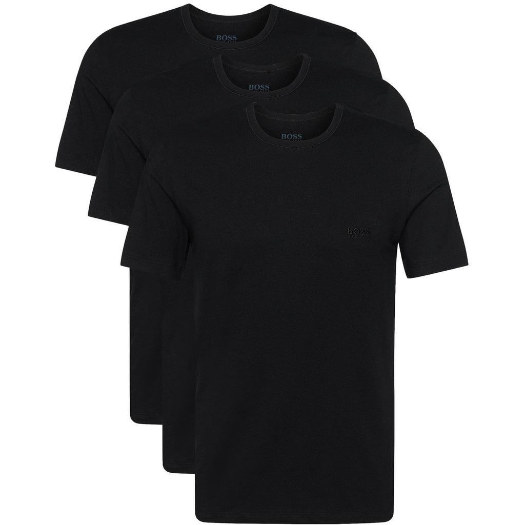 Boss Black Cotton Classic Crew Neck T-Shirt - 3PK