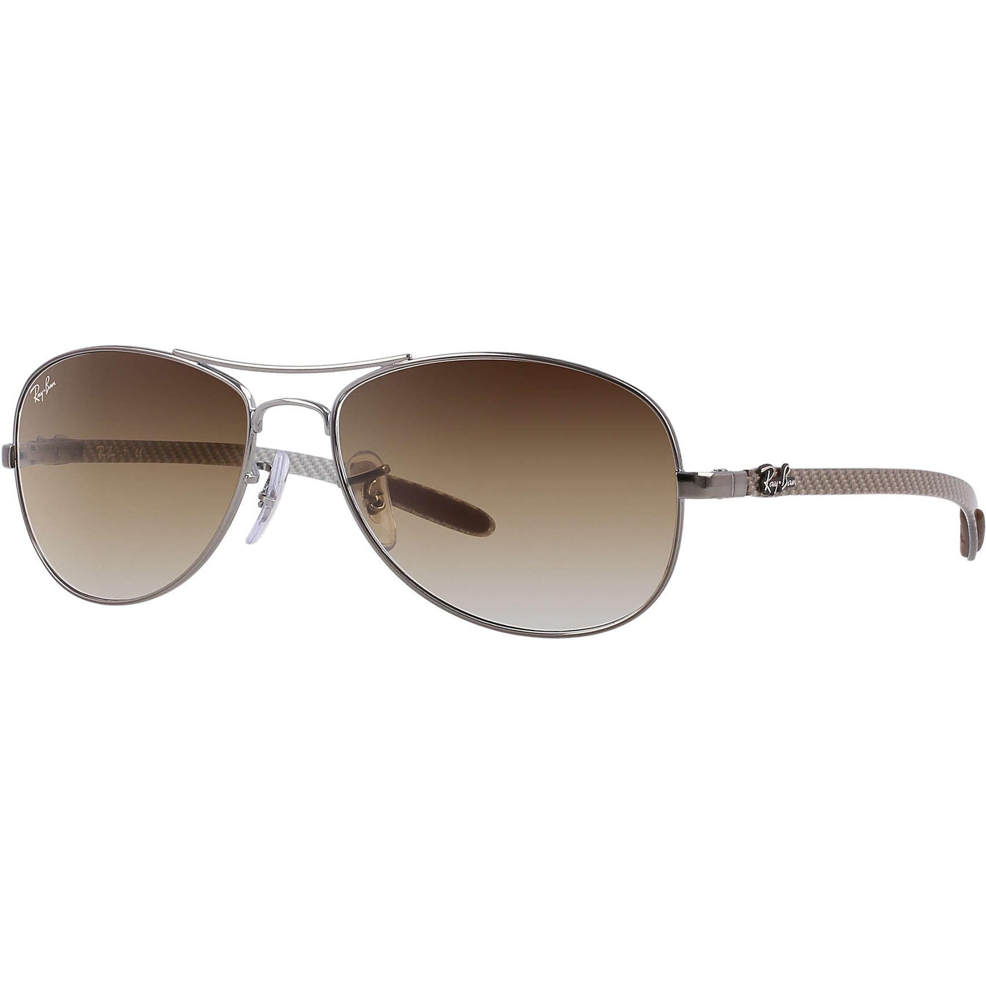 Ray Ban Silver RB8301 Tech - Light Brown Gradient Lenses