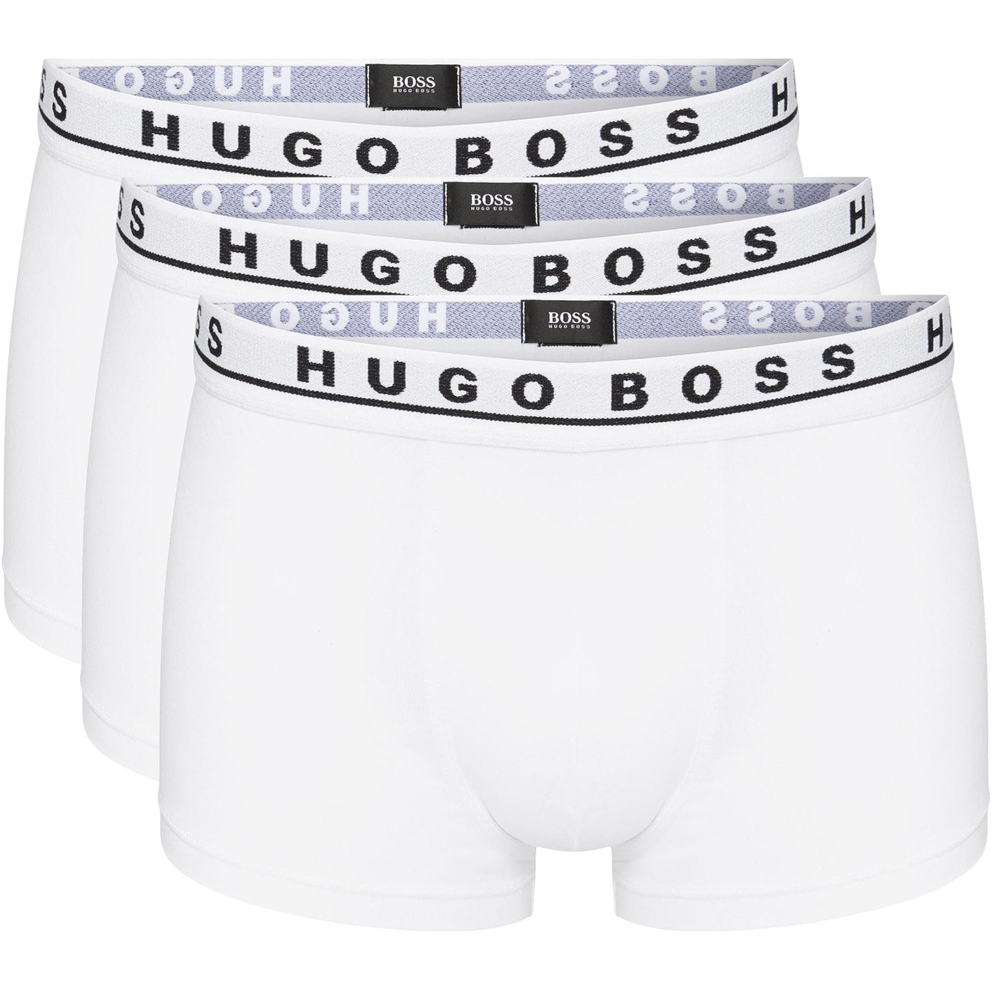 Boss Hugo Boss 3 Pack White Trunk Boxer Shorts 50325403