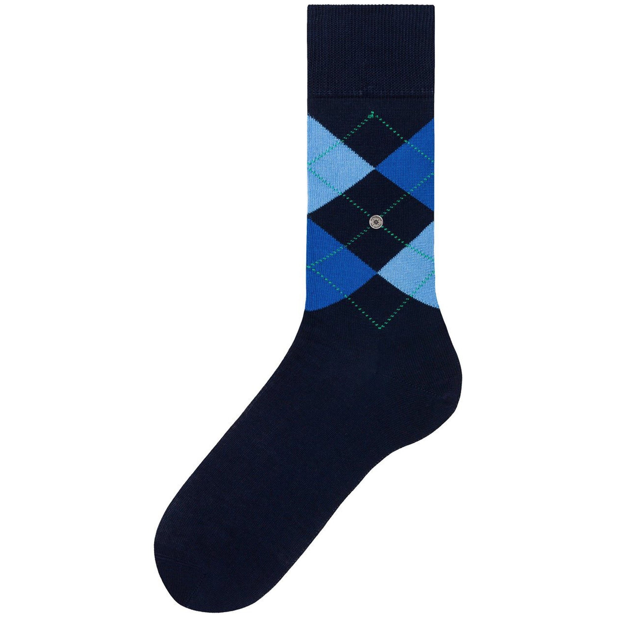 Burlington Socks Burlington Manchester Navy Argyle Socks 20182 6120