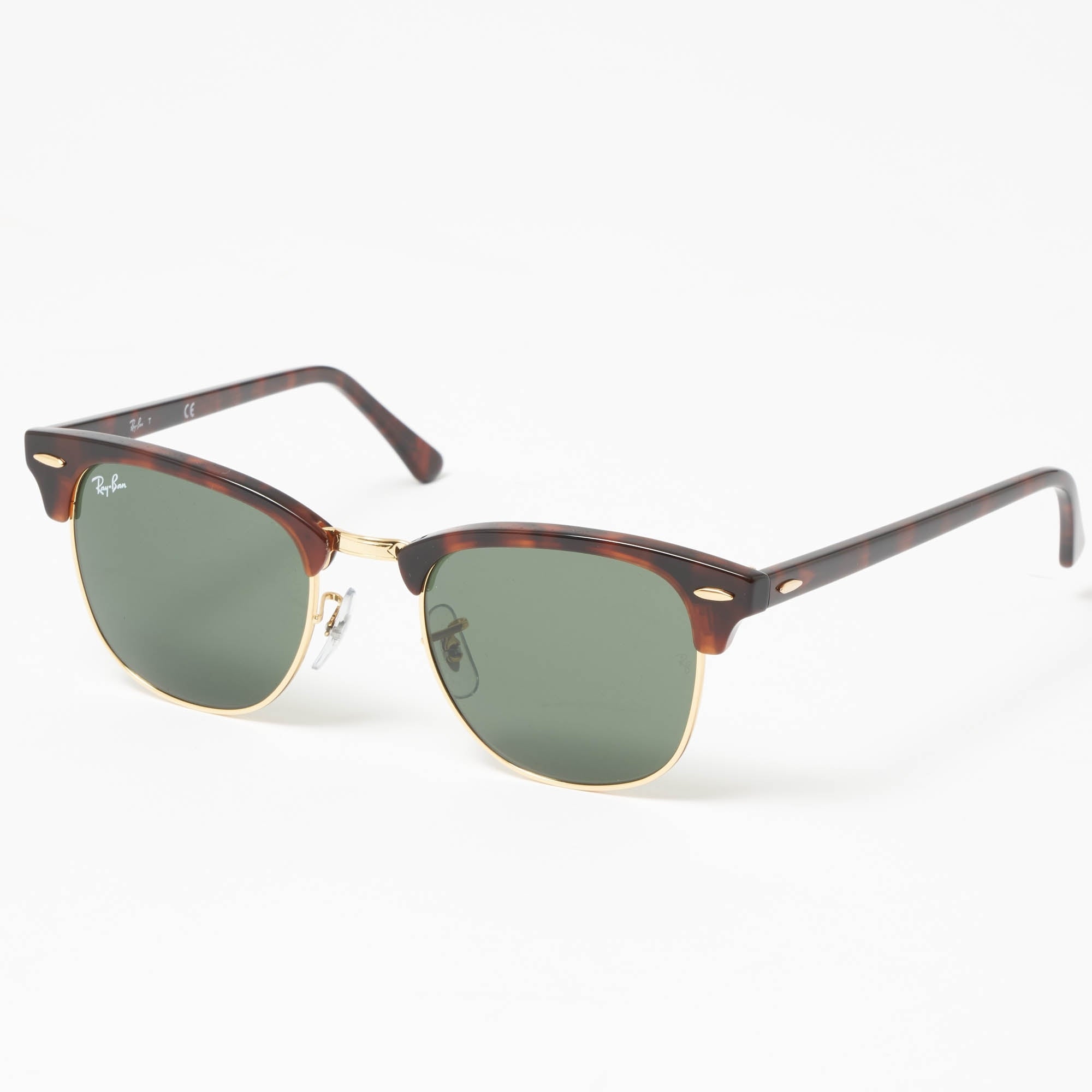 Ray Ban Tortoise Classic Clubmaster Sunglasses - Classic G15 lenses