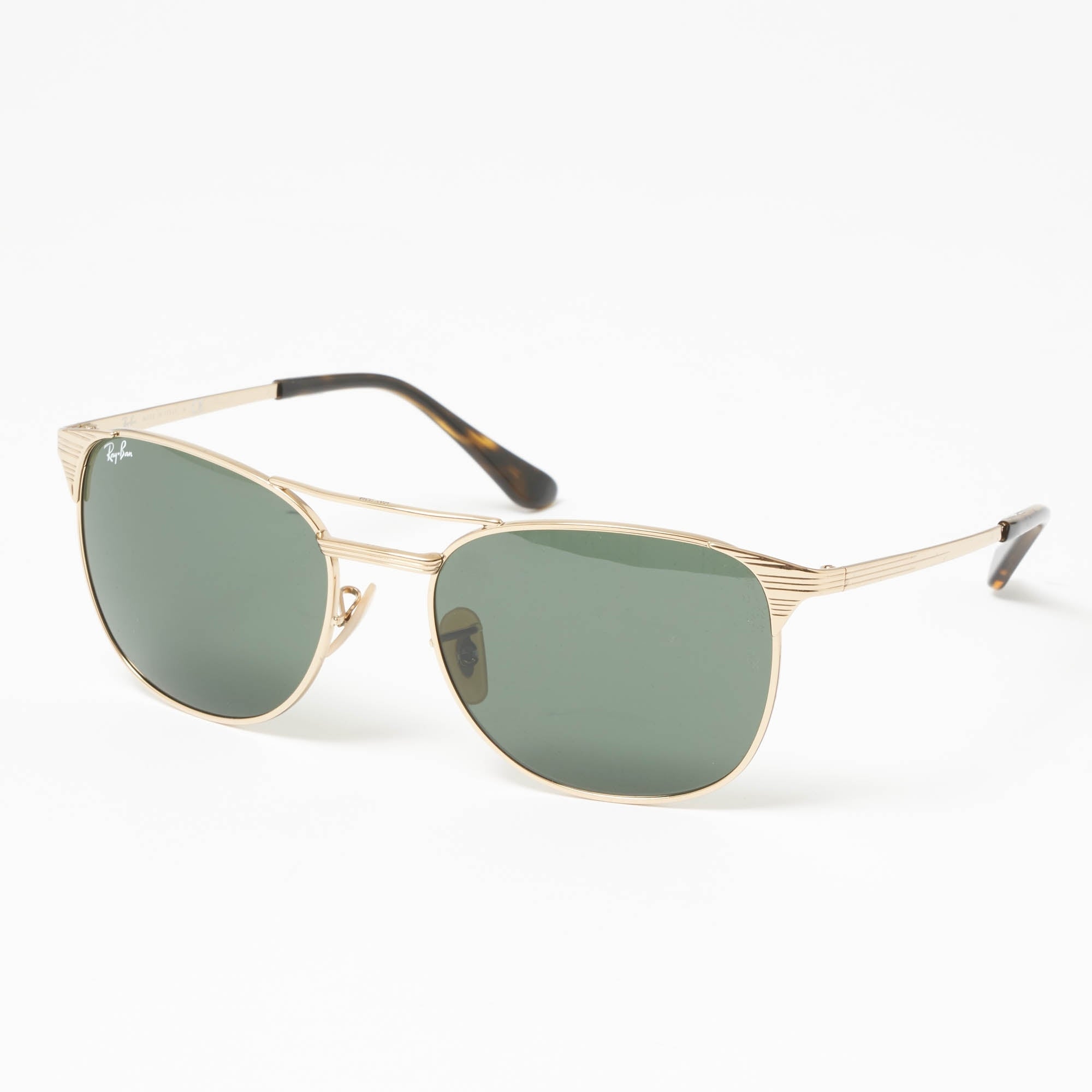 Gold Signet Sunglasses - Green Classic G-15 Lenses