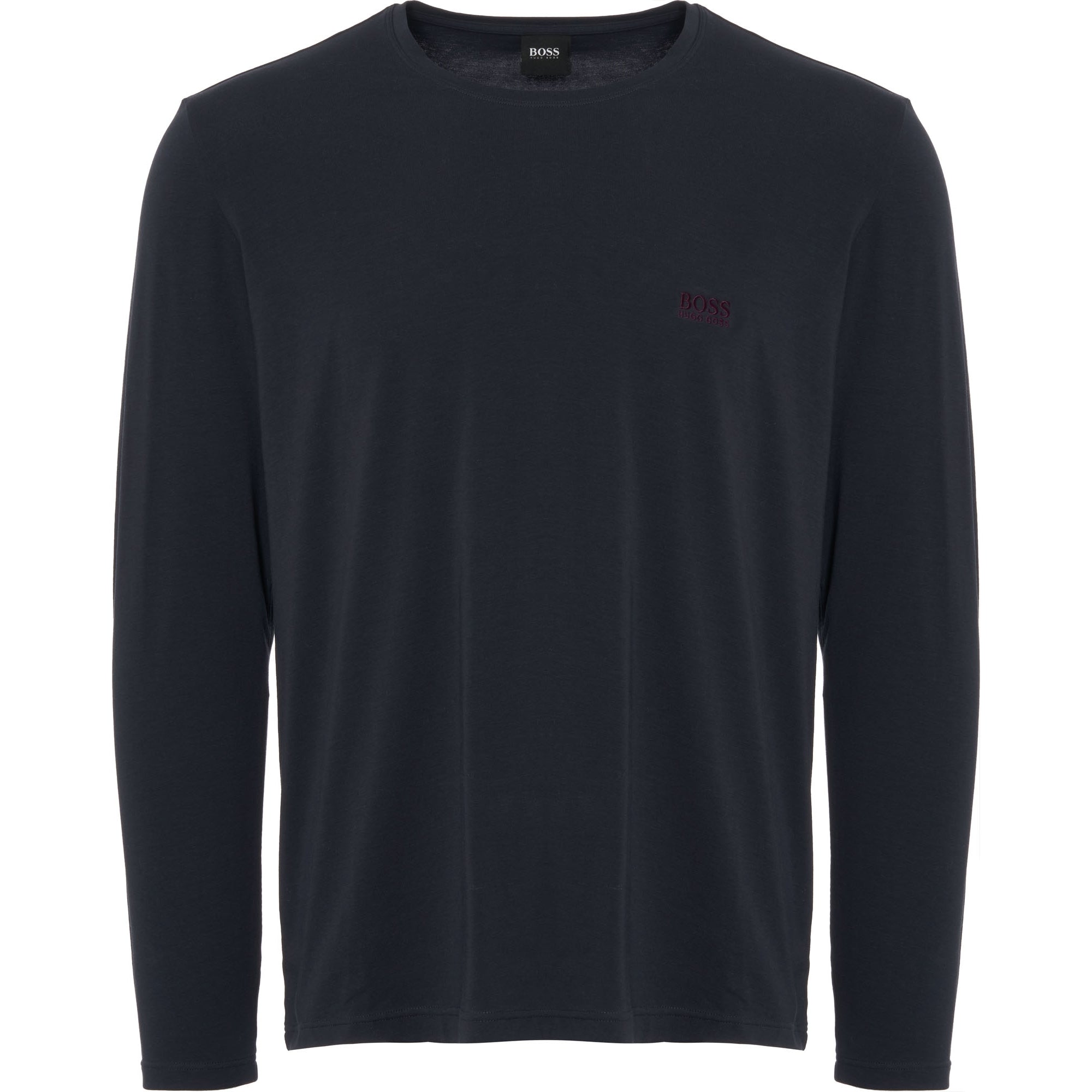 Boss Regular-fit loungewear top in stretch cotton jersey - Dark Blue