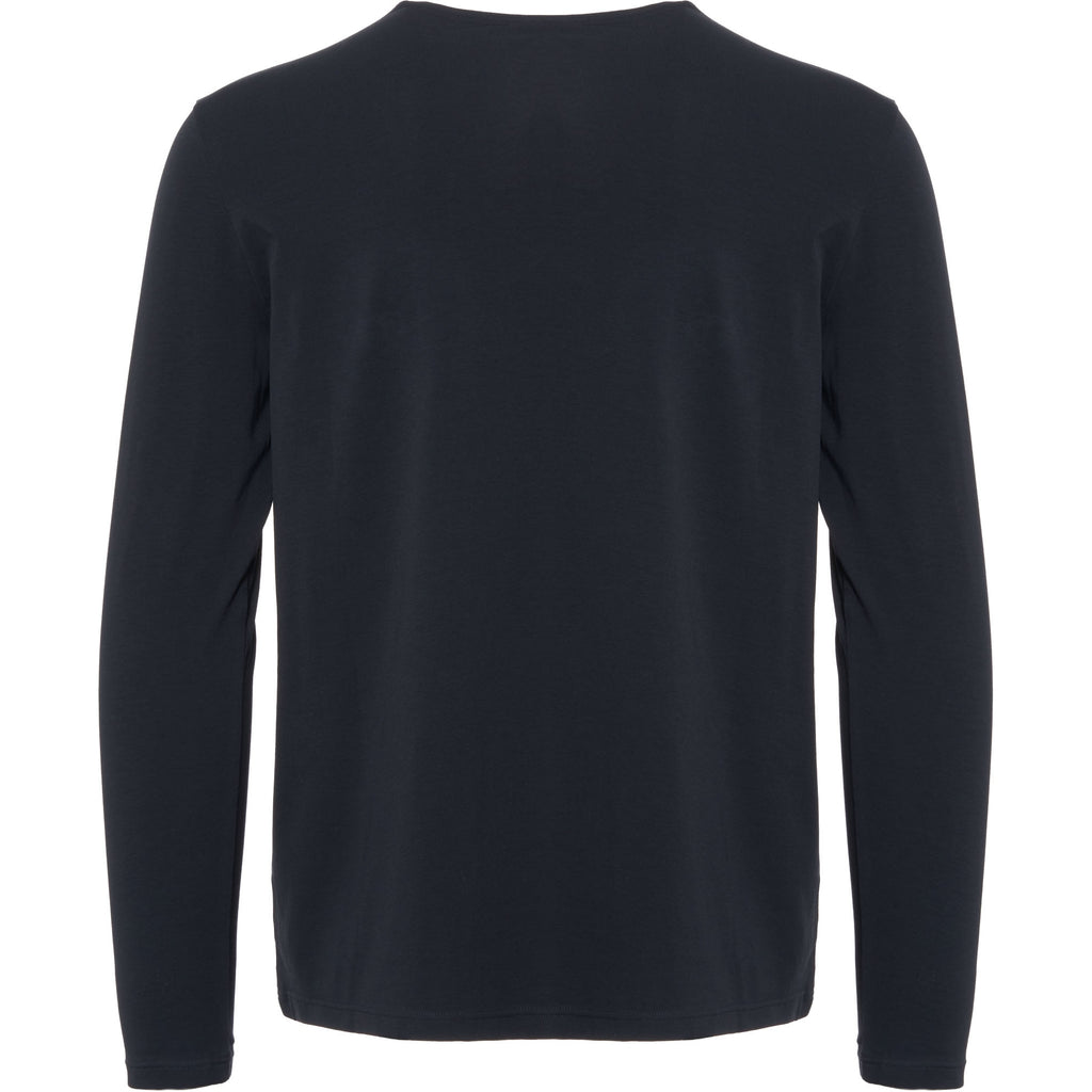 Boss Regular-fit loungewear top in stretch cotton jersey - Dark Blue