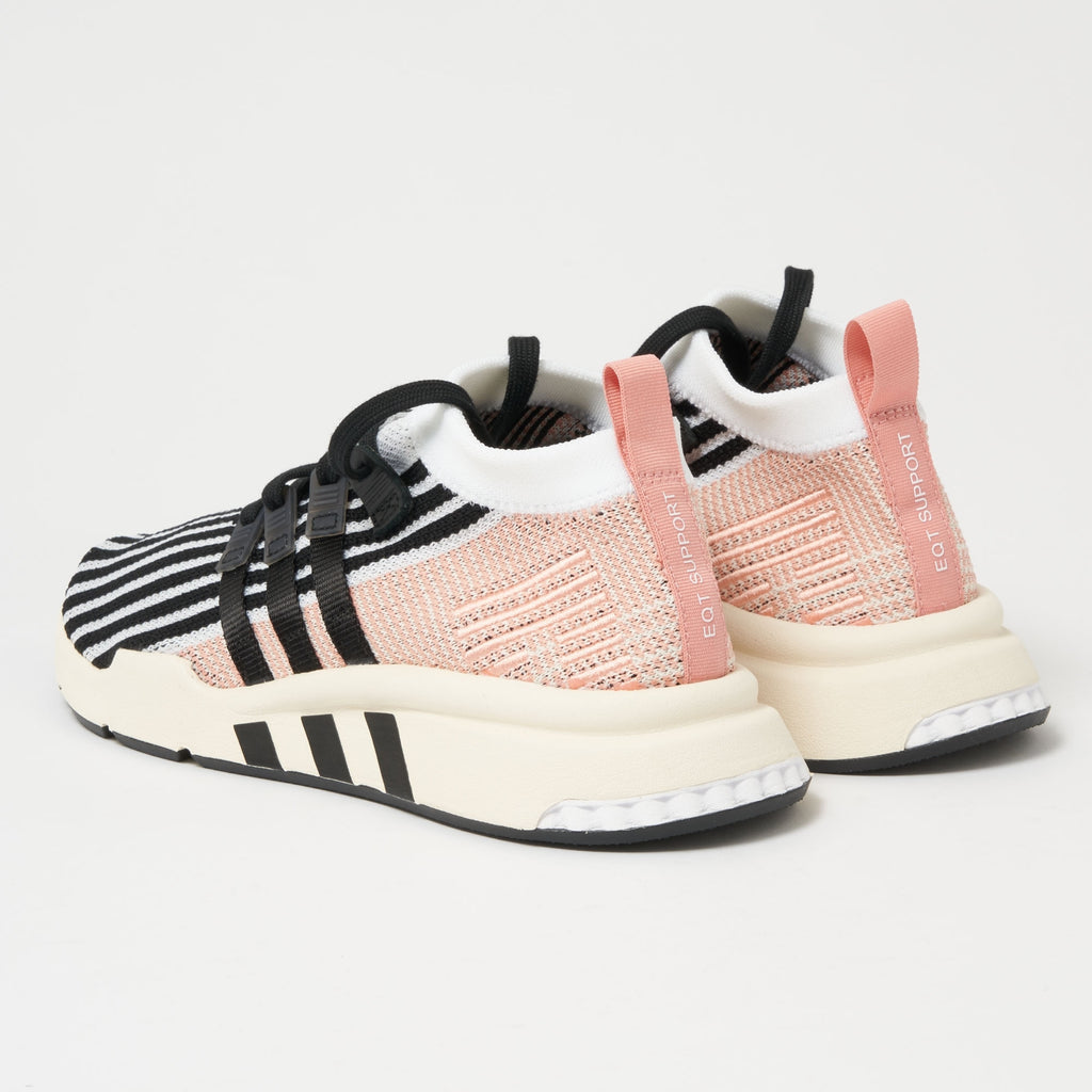 EQT Support Mid ADV Primeknit - FTWR White, Core Black & Trace Pink