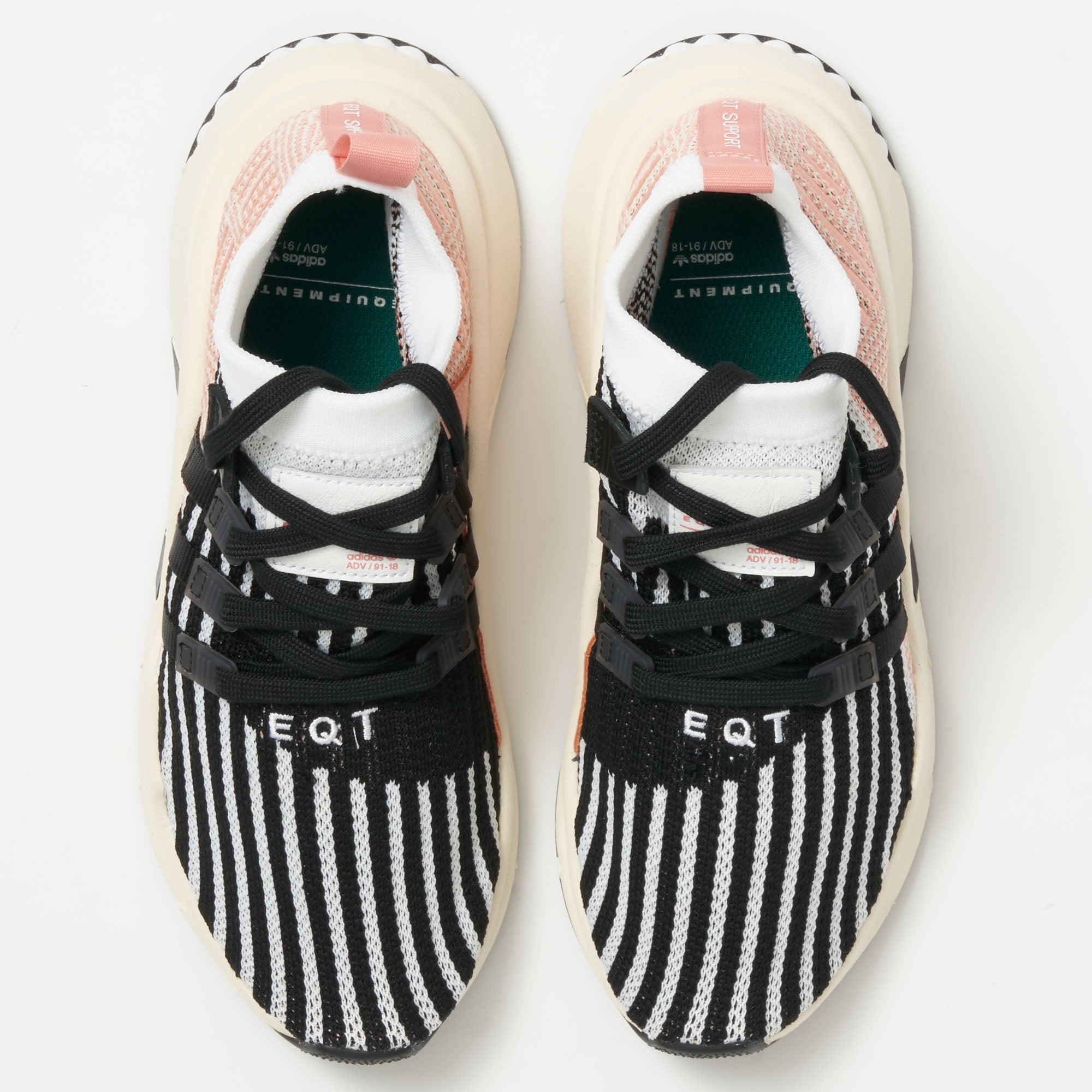 EQT Support Mid ADV Primeknit - FTWR White, Core Black & Trace Pink
