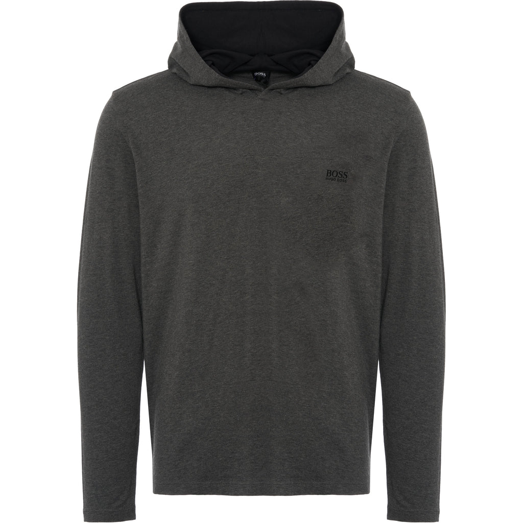 Boss Mix & Match Long Sleeve Hooded Sweatshirt - Grey