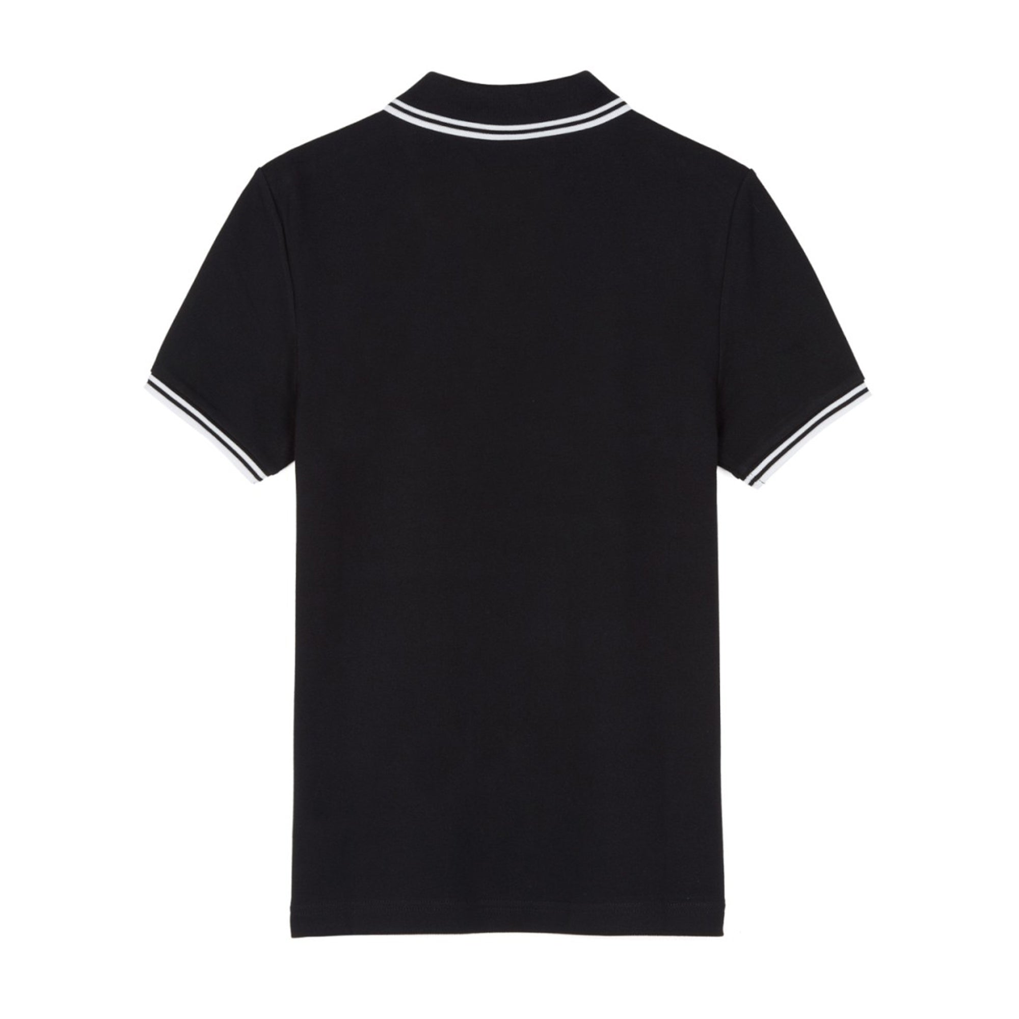 Fred Perry Womens Twin Tip Polo Shirt - Black & White