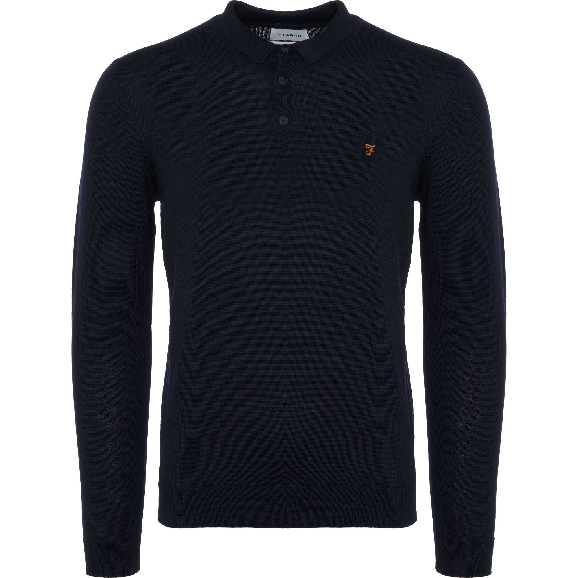 Farah Archive Maidwell Knitted Polo Shirt - True Navy