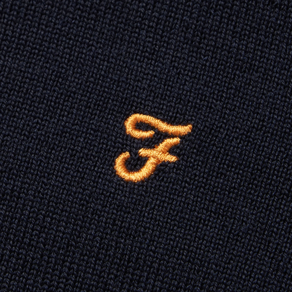 Farah Archive Maidwell Knitted Polo Shirt - True Navy
