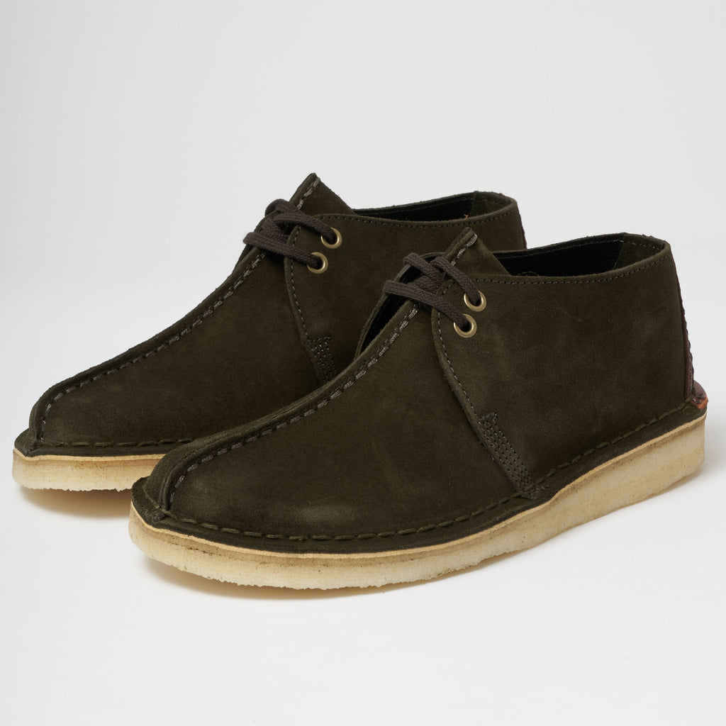 Clarks Originals Desert Trek - Dark Green Suede