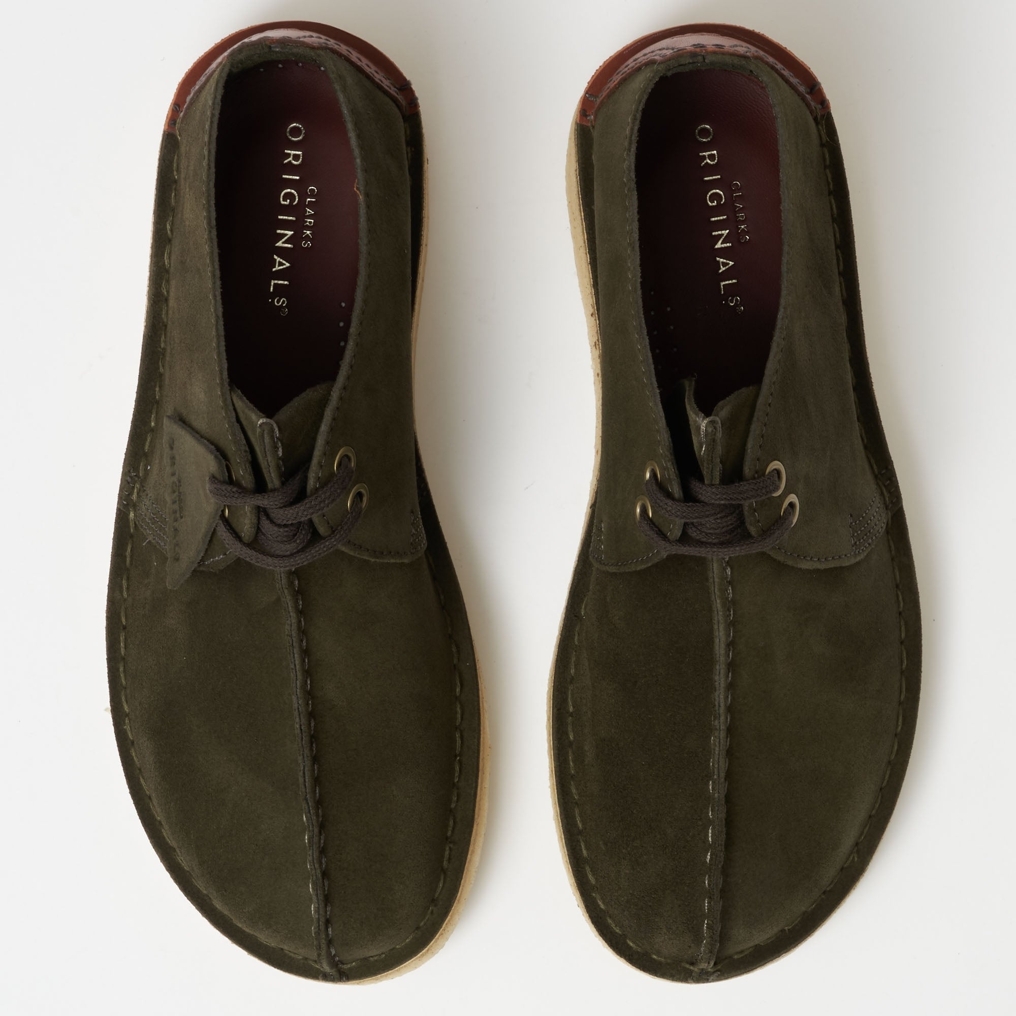 Clarks Originals Desert Trek - Dark Green Suede
