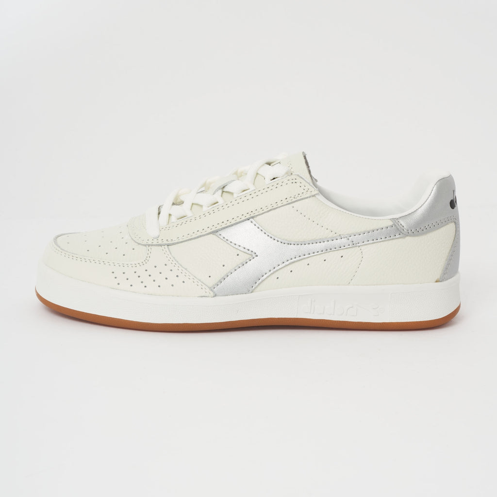 Diadora B.Elite L - White & Silver