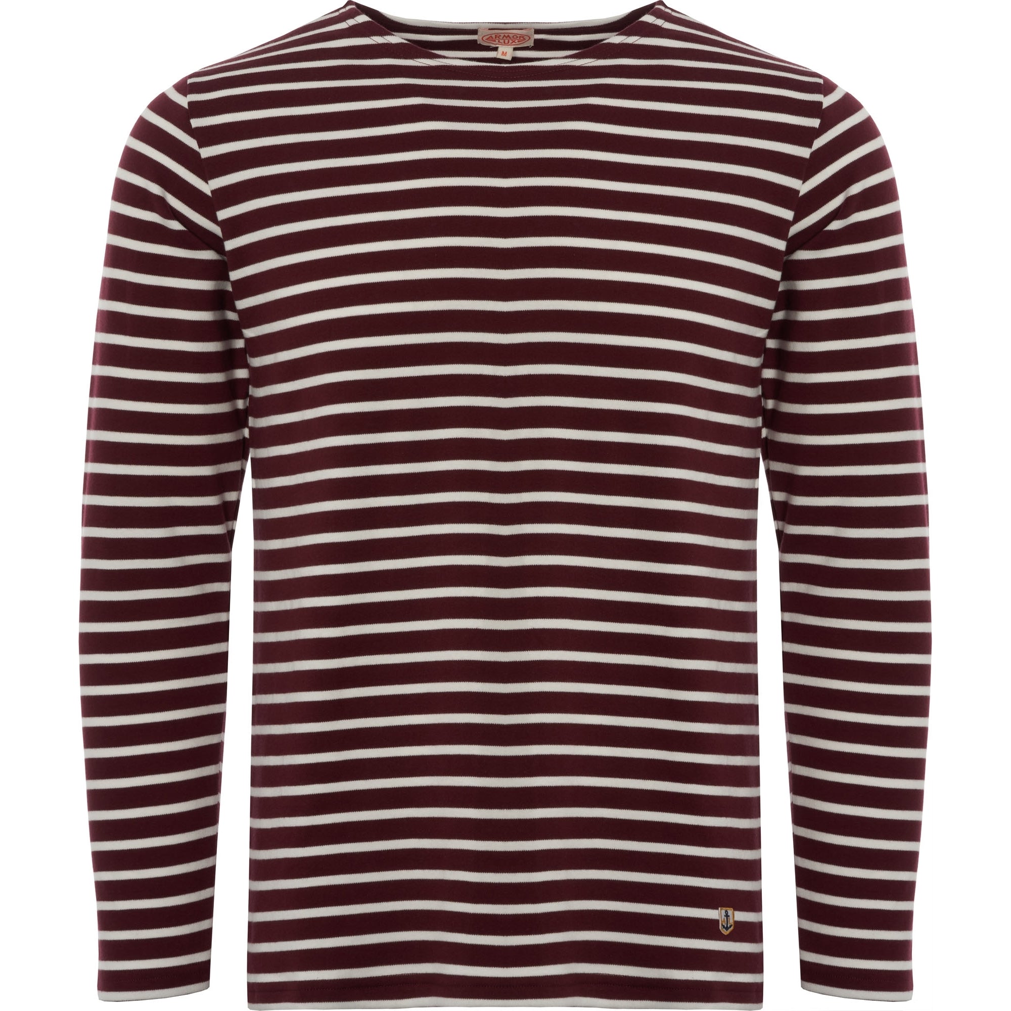 Armor Lux Long Sleeved Mariniere Heritage T-Shirt - Chianti & Milk