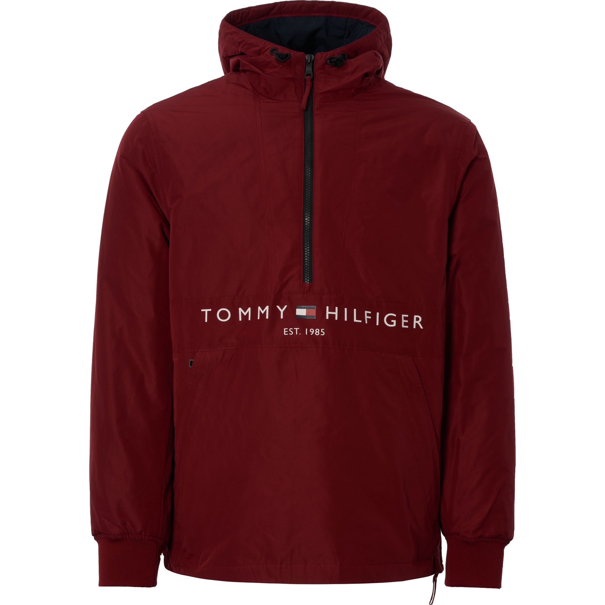 Tommy Hilfiger Padded Logo Anorak - Rhubarb