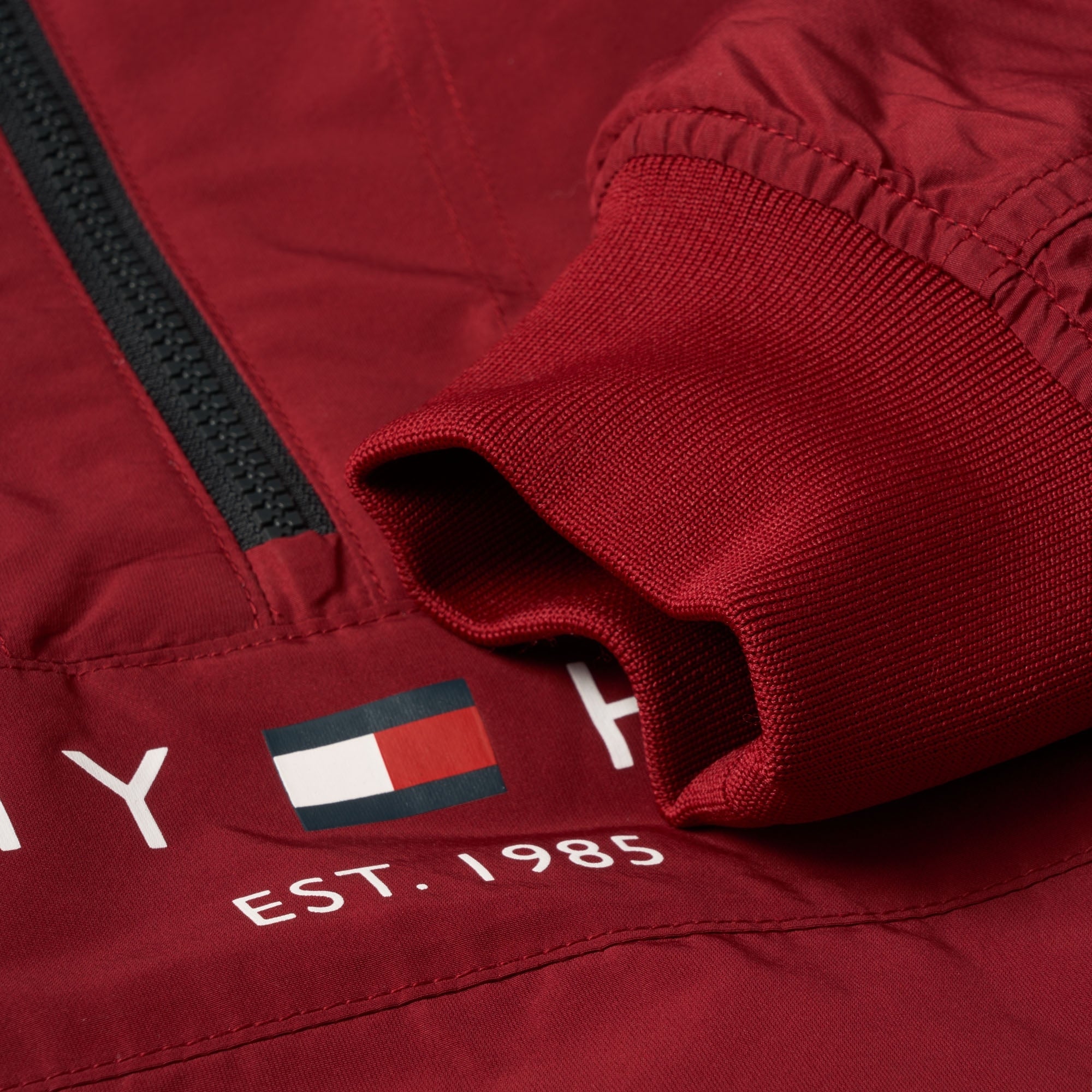 Tommy Hilfiger Padded Logo Anorak - Rhubarb