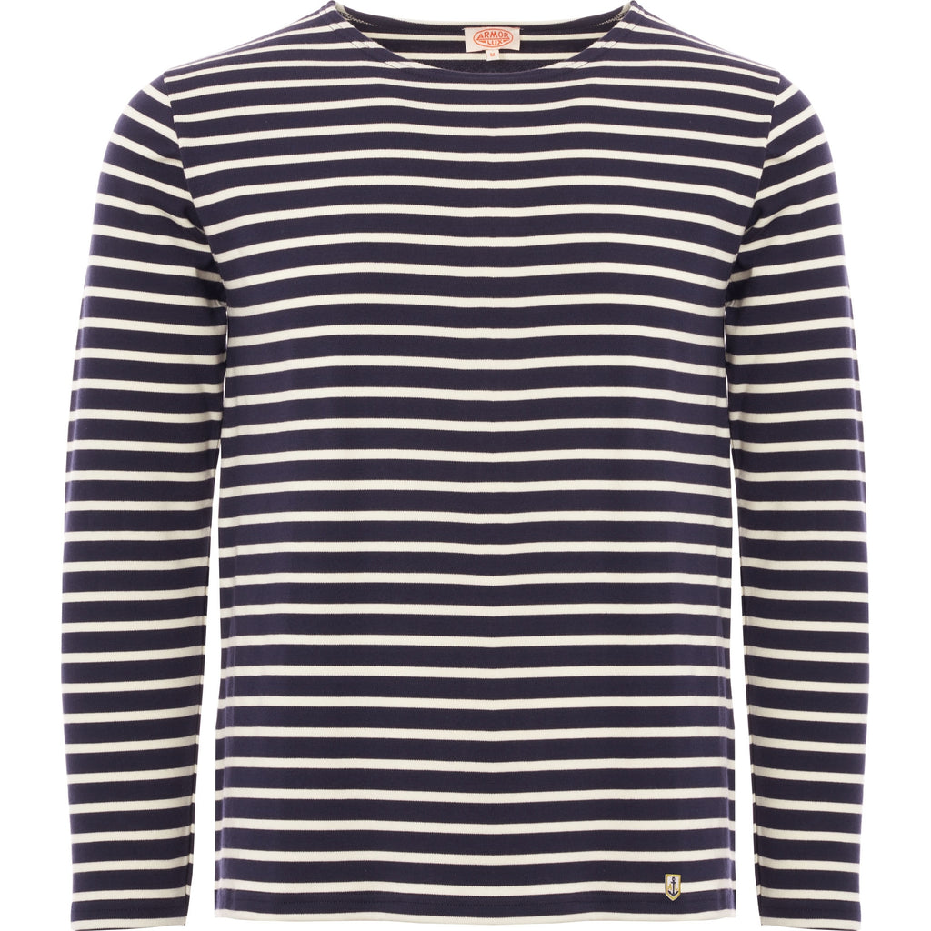 Armor Lux Long Sleeved Mariniere Heritage T-Shirt - Navire & Nature