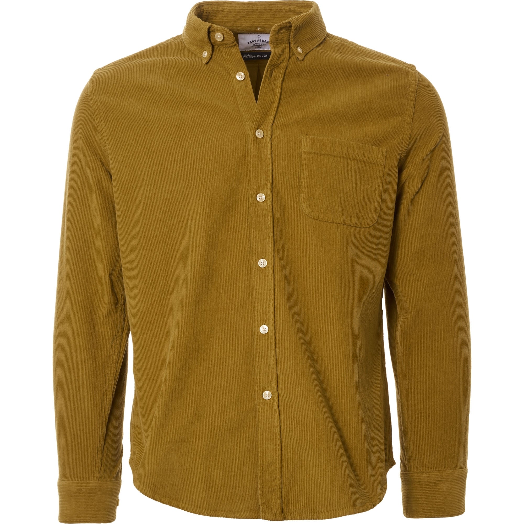 Portuguese Flannel Lobo Corduroy Shirt - Moss