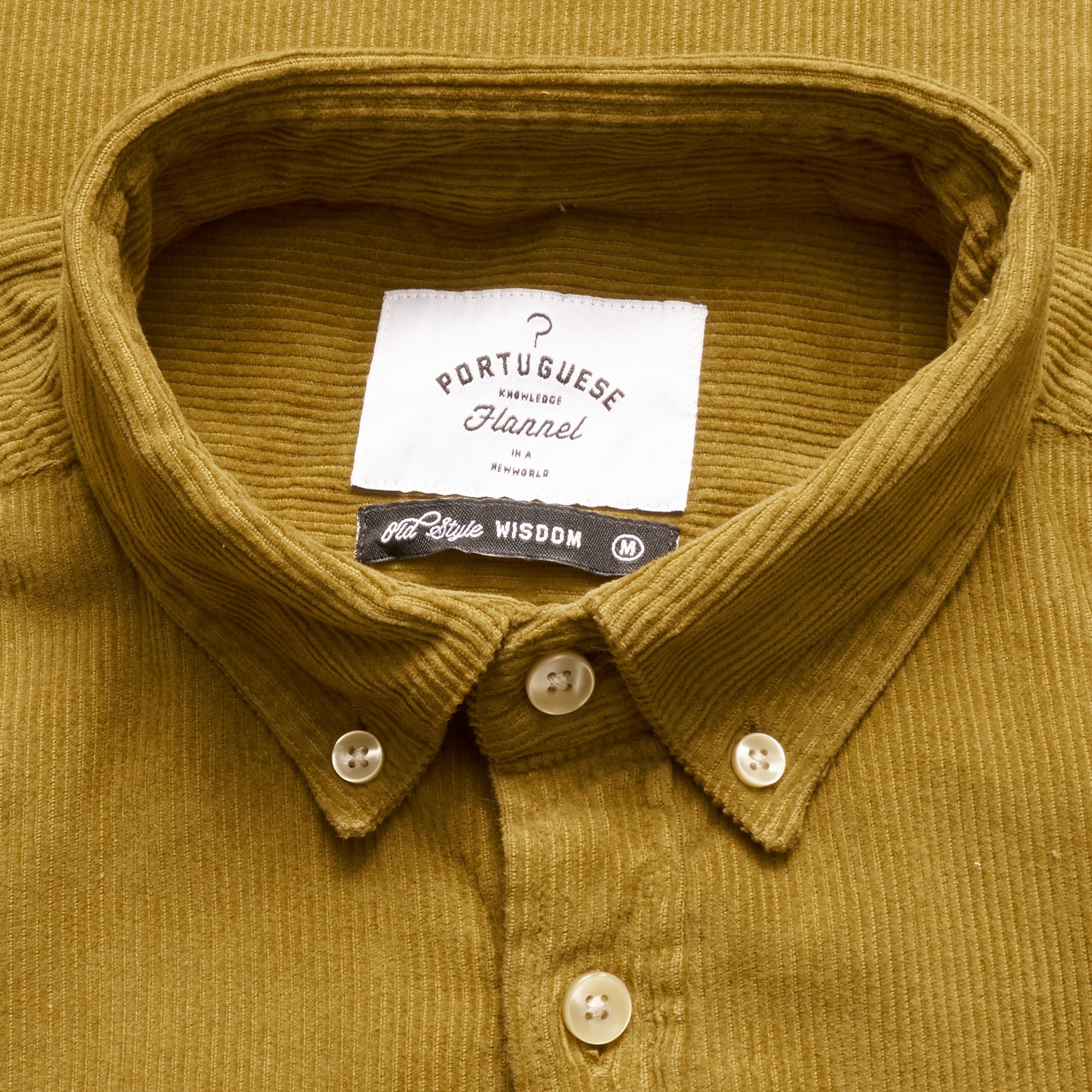 Portuguese Flannel Lobo Corduroy Shirt - Moss