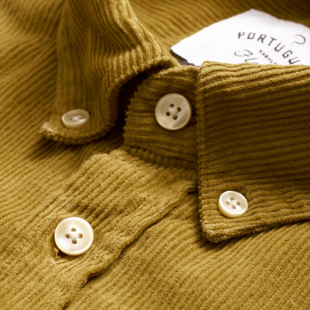 Portuguese Flannel Lobo Corduroy Shirt - Moss