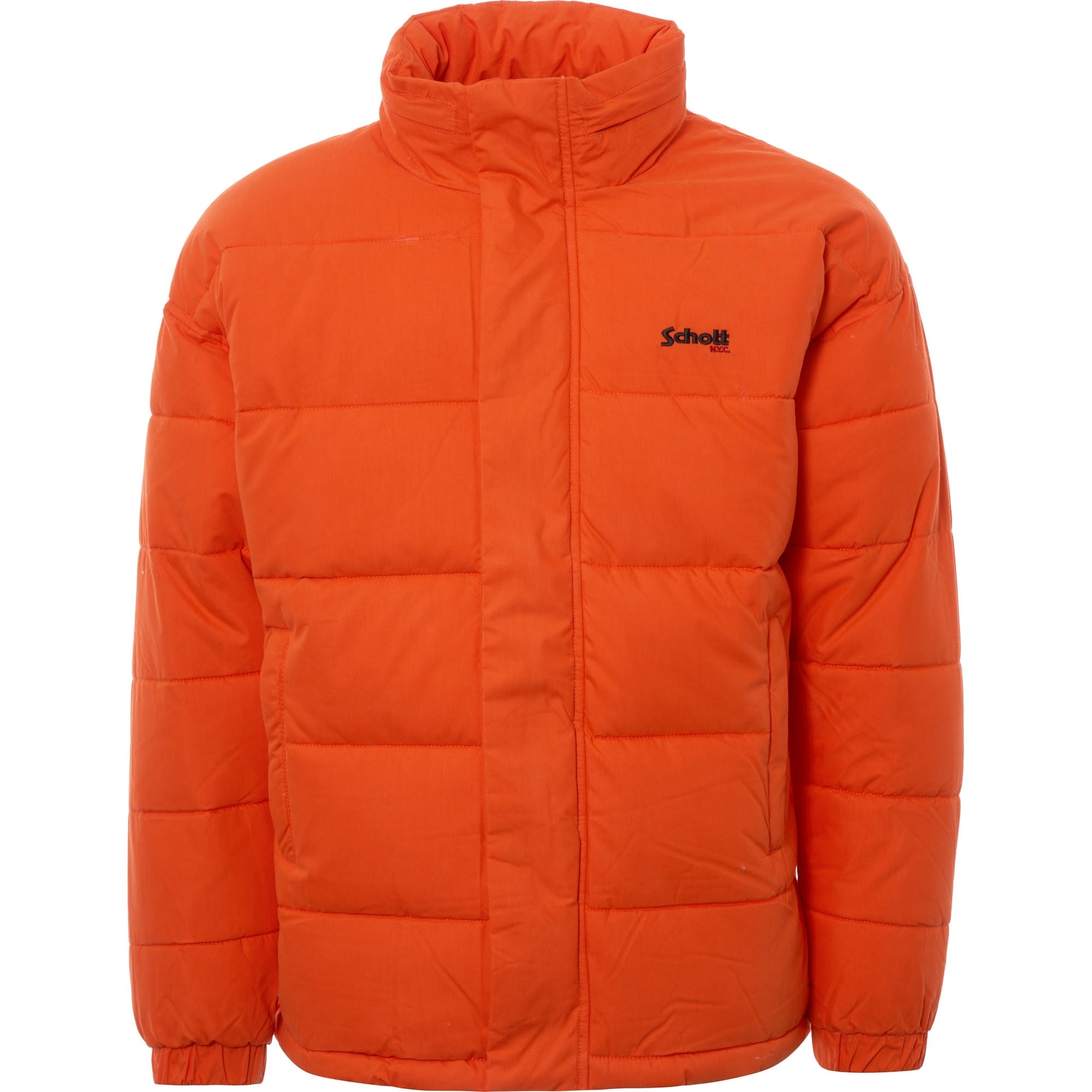 Schott NYC Nebraska Oversized Puffer Jacket - Orange