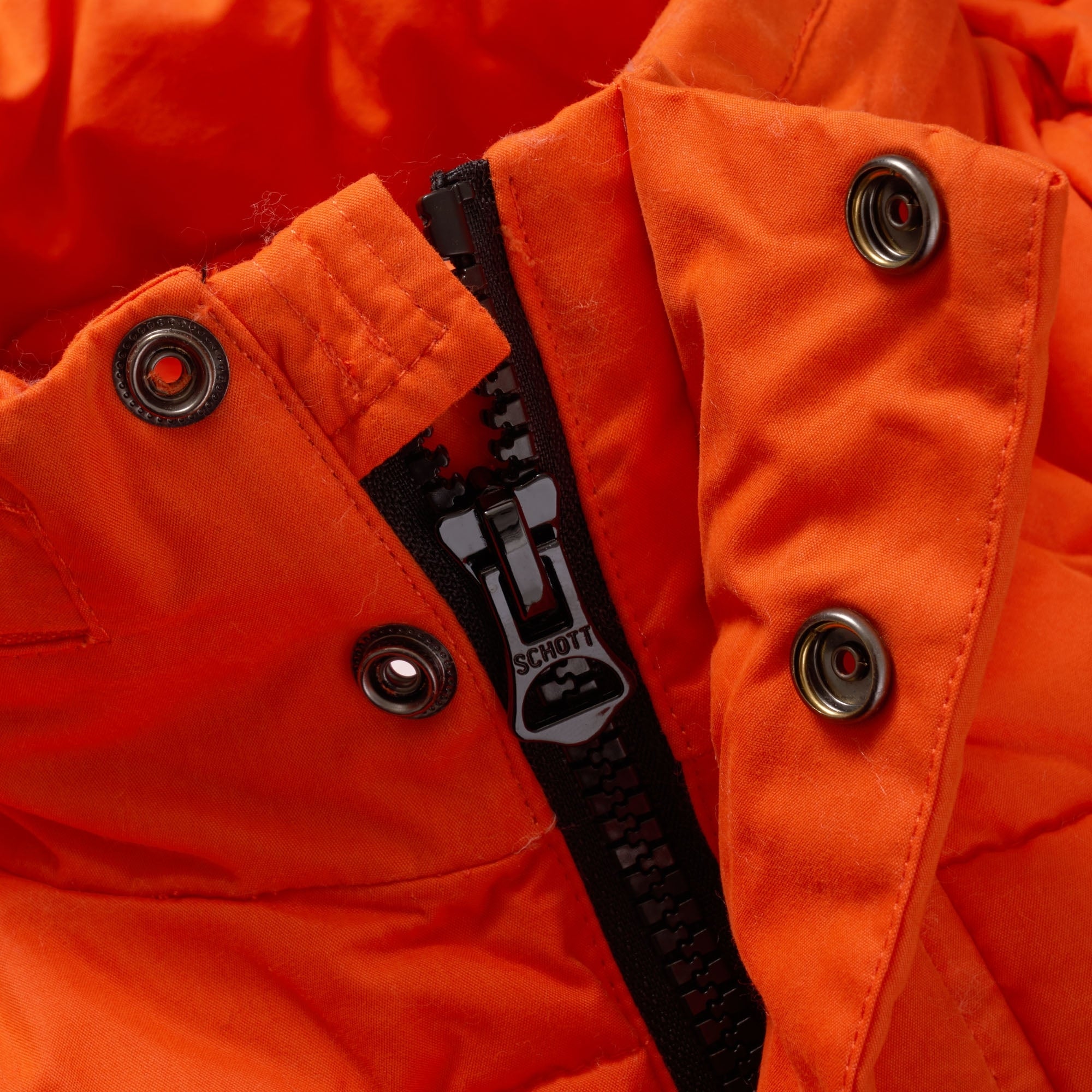 Schott NYC Nebraska Oversized Puffer Jacket - Orange