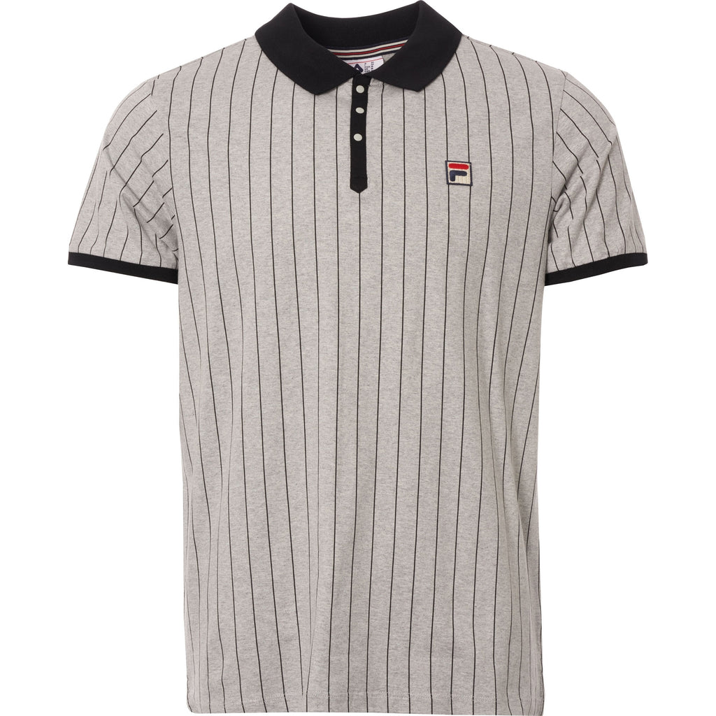 Fila Vintage BB1 Polo Shirt - Grey & Black