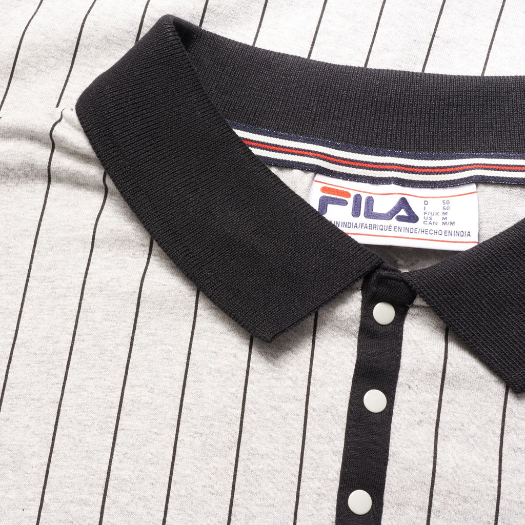 Fila Vintage BB1 Polo Shirt - Grey & Black