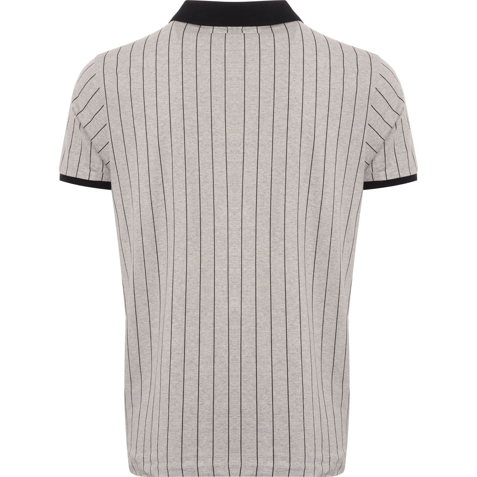 Fila Vintage BB1 Polo Shirt - Grey & Black