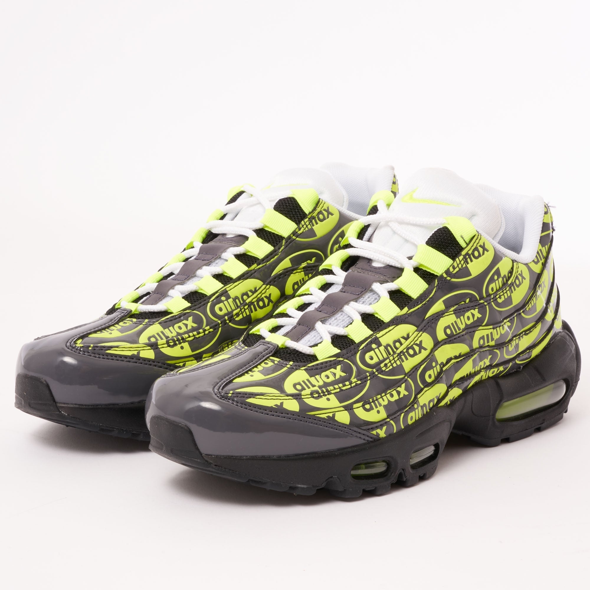 Nike Air Max 95 PRM - Black, Volt, Ash & White