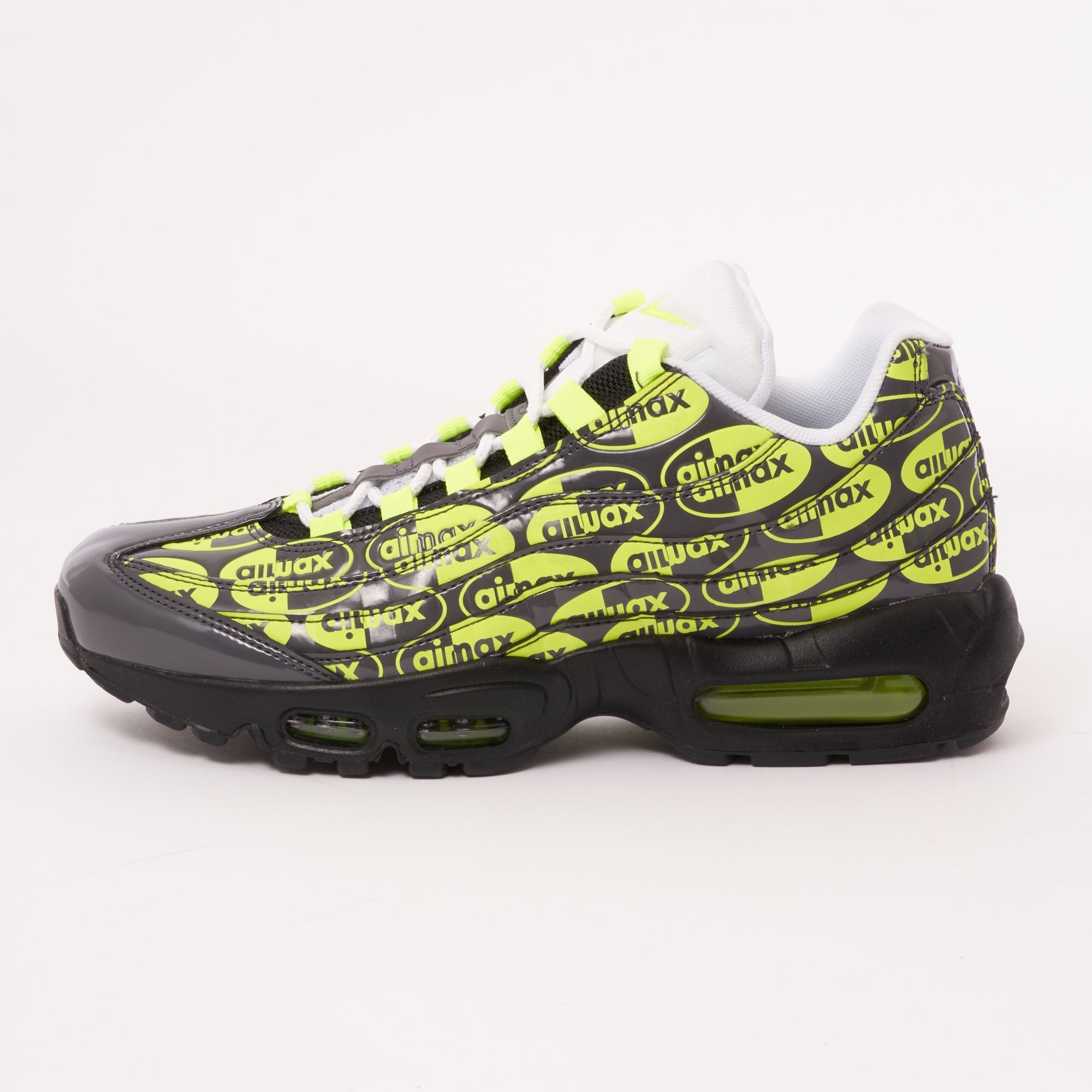 Nike Air Max 95 PRM - Black, Volt, Ash & White