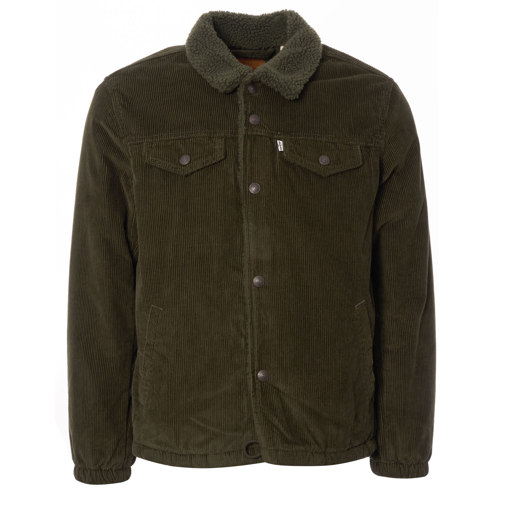Levi's® Sherpa Trucker Jacket - Green Corduroy