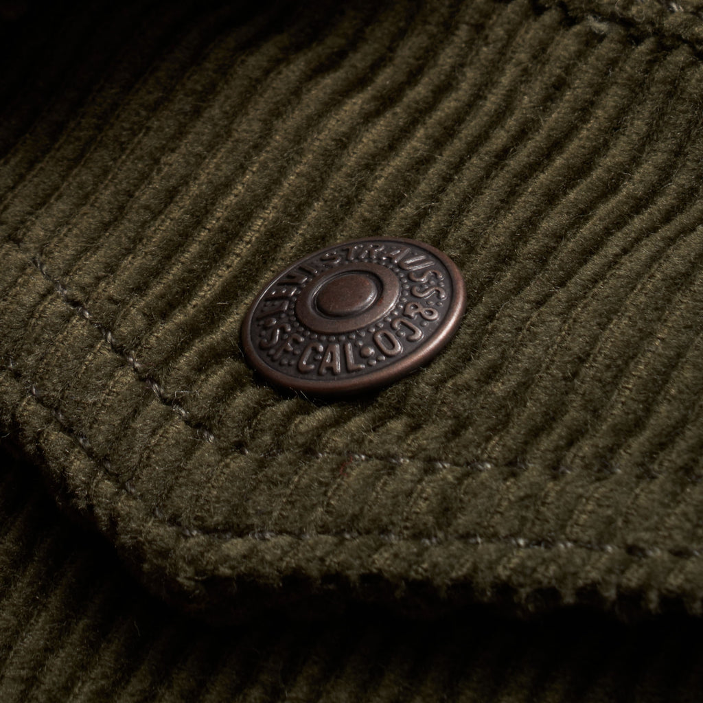 Levi's® Sherpa Trucker Jacket - Green Corduroy