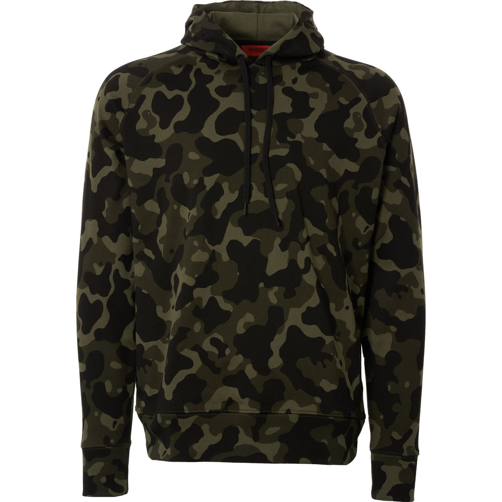 HUGO Dayfun Oversized Hooded Sweatshirt - Open Camo