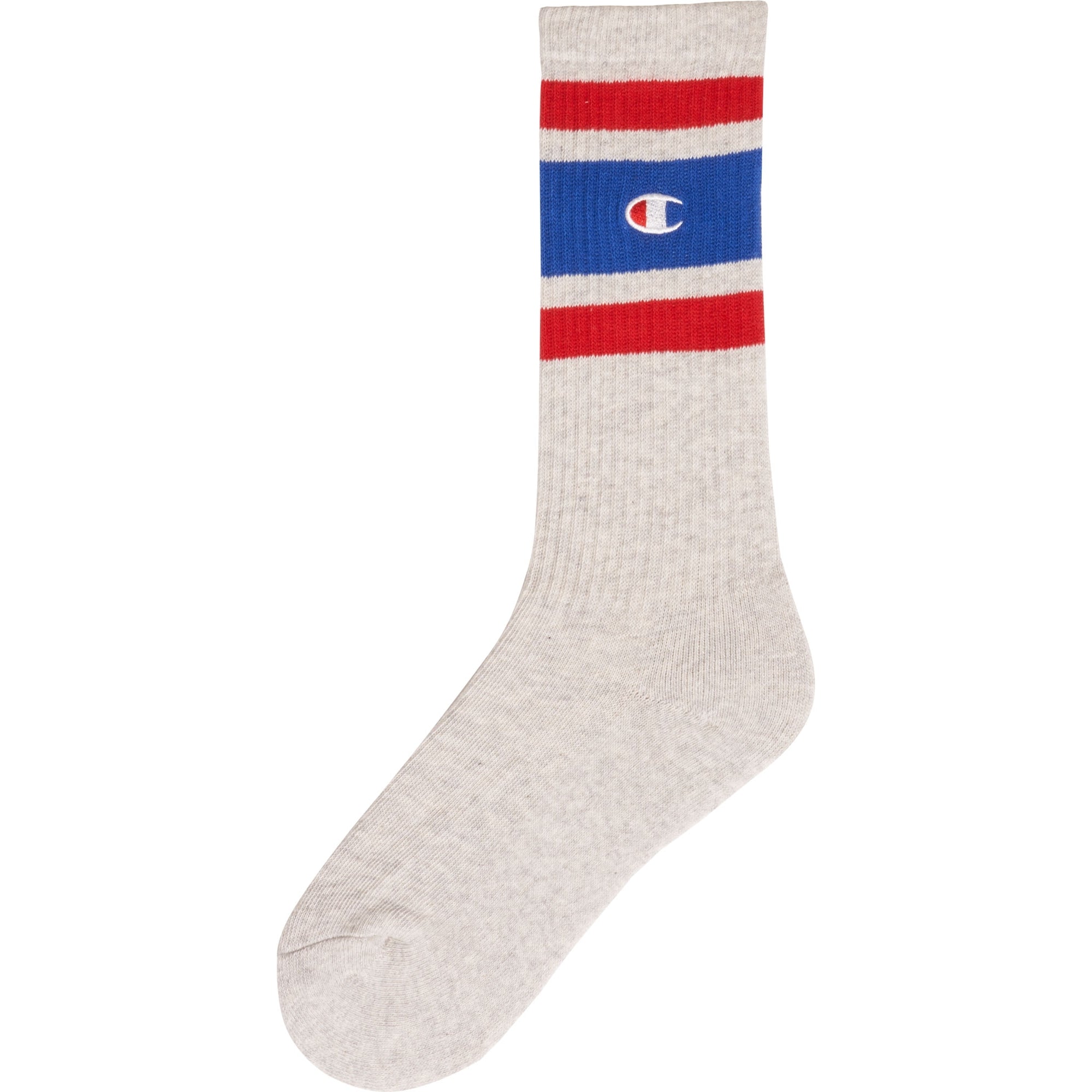 Champion Reverse Weave Colourblock Socks - Grey, Red & Blue